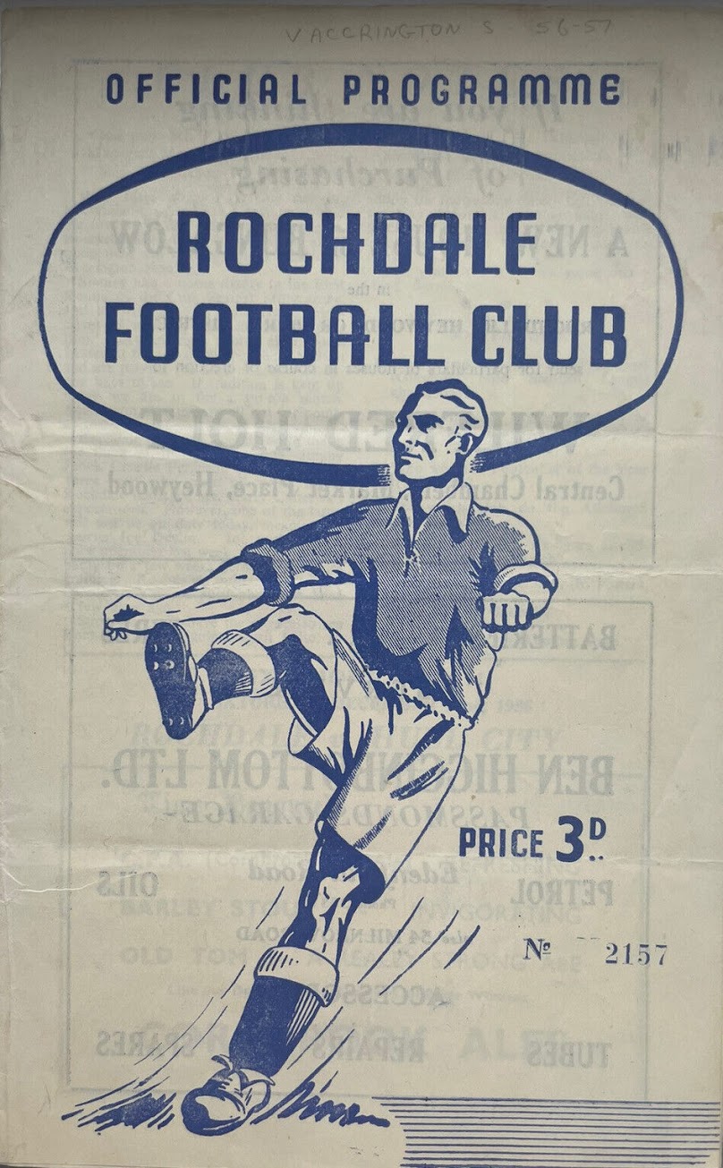Match Programme for 02/03/1957