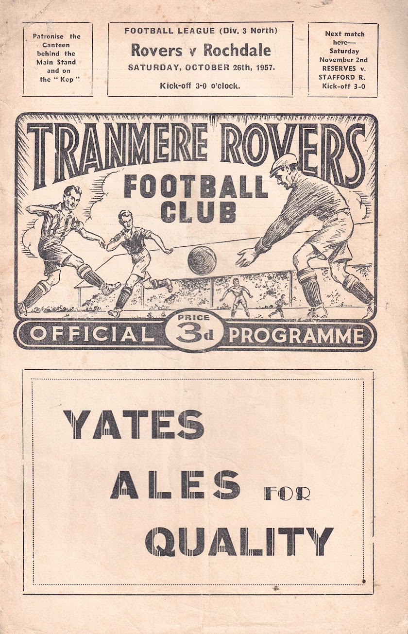 Match Programme for 26/10/1957