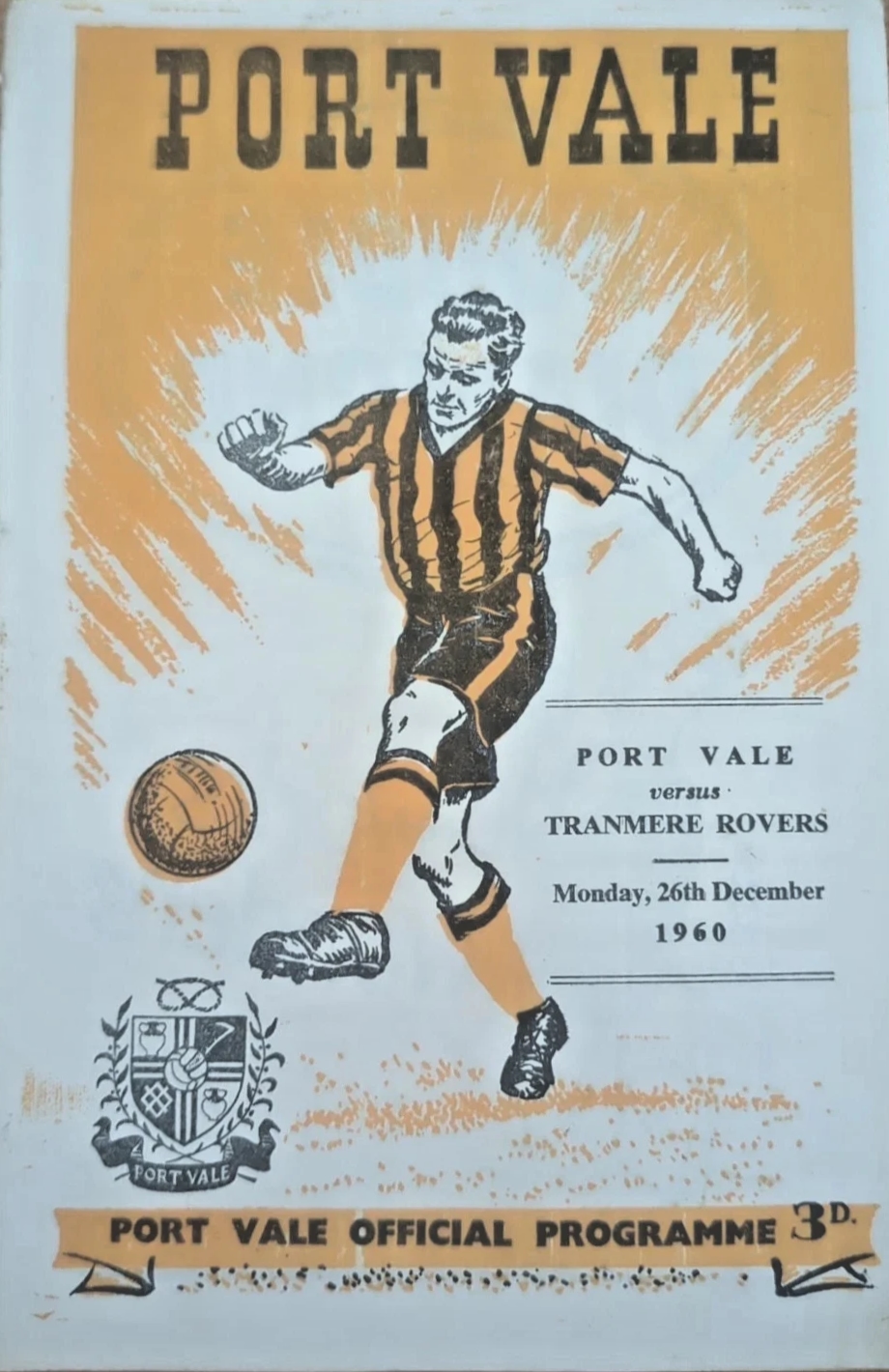 Match Programme for 26/12/1960