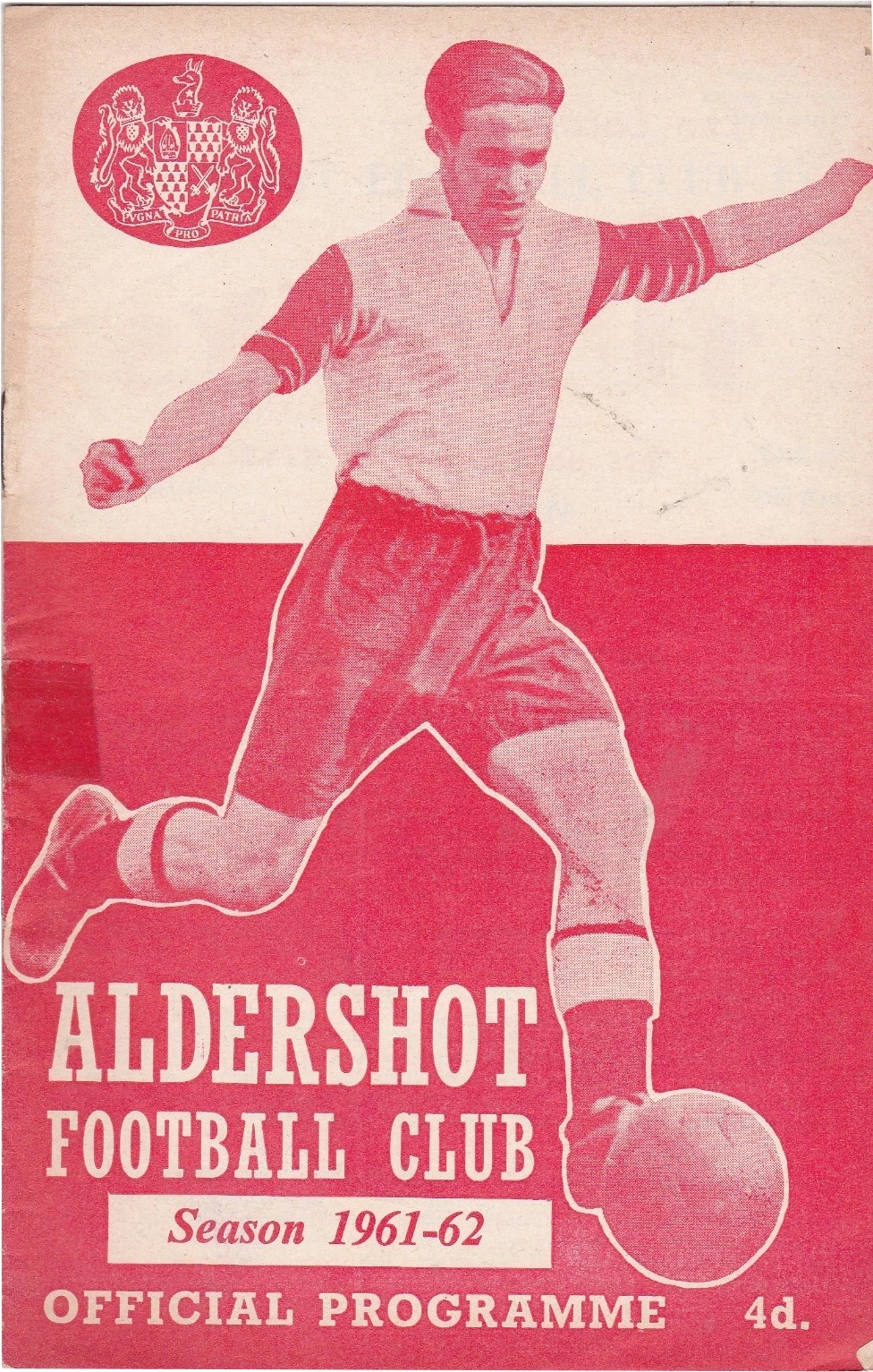 Match Programme for 23/08/1961