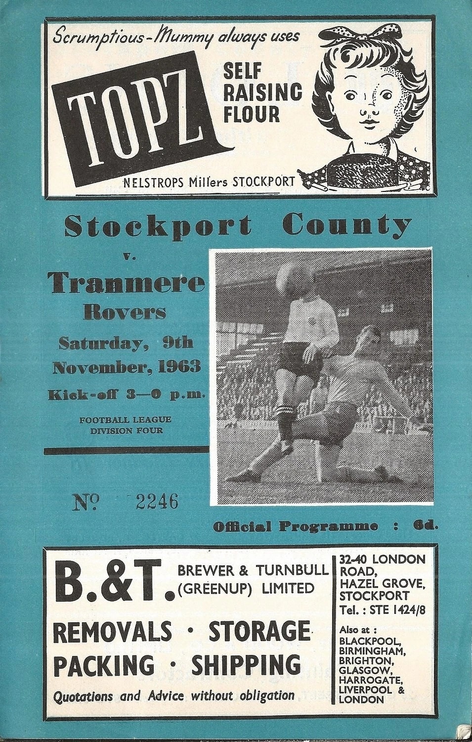 Match Programme for 09/11/1963