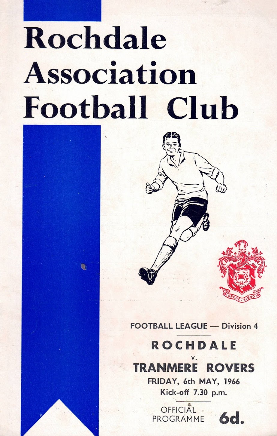 Match Programme for 06/05/1966