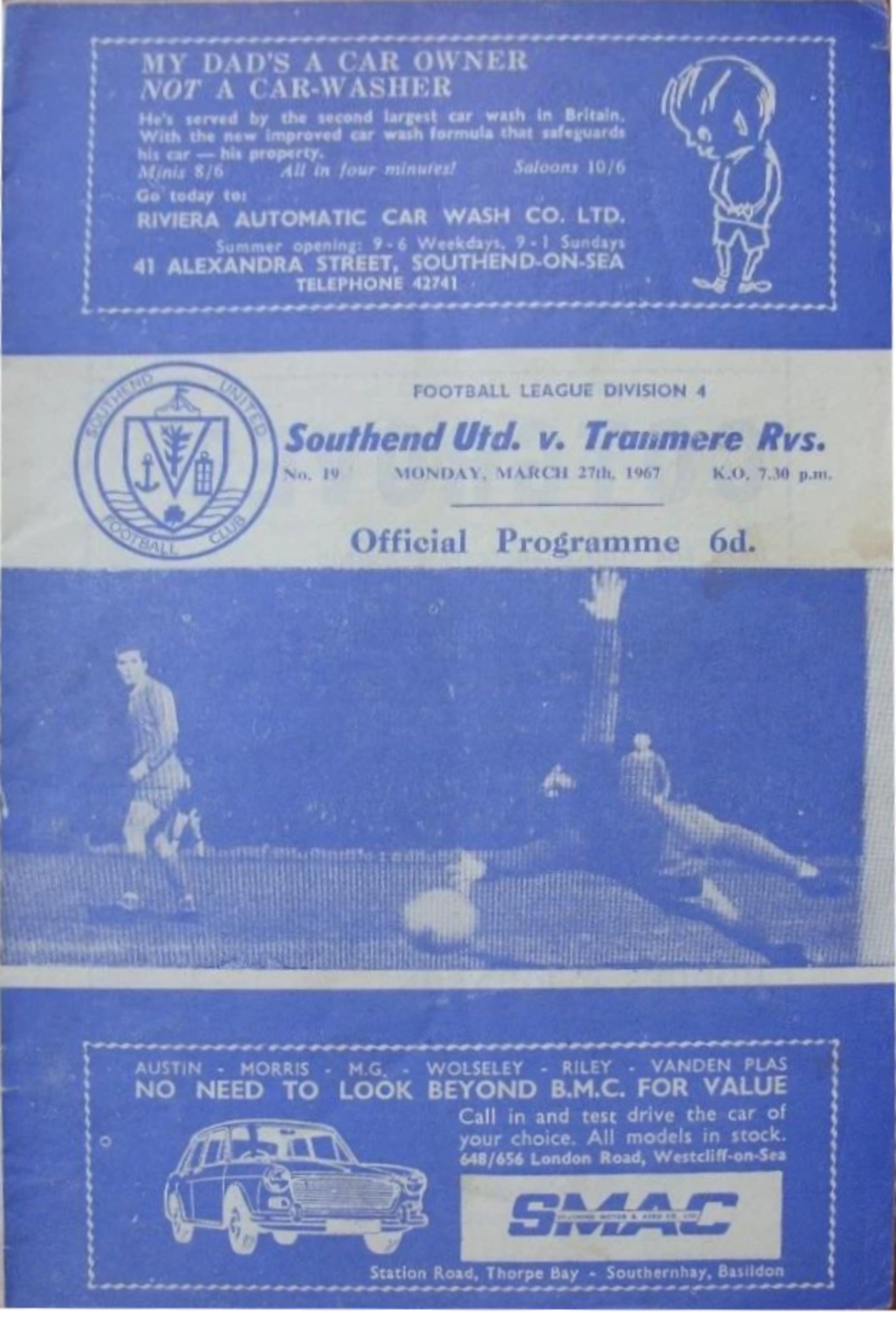 Match Programme for 27/03/1967