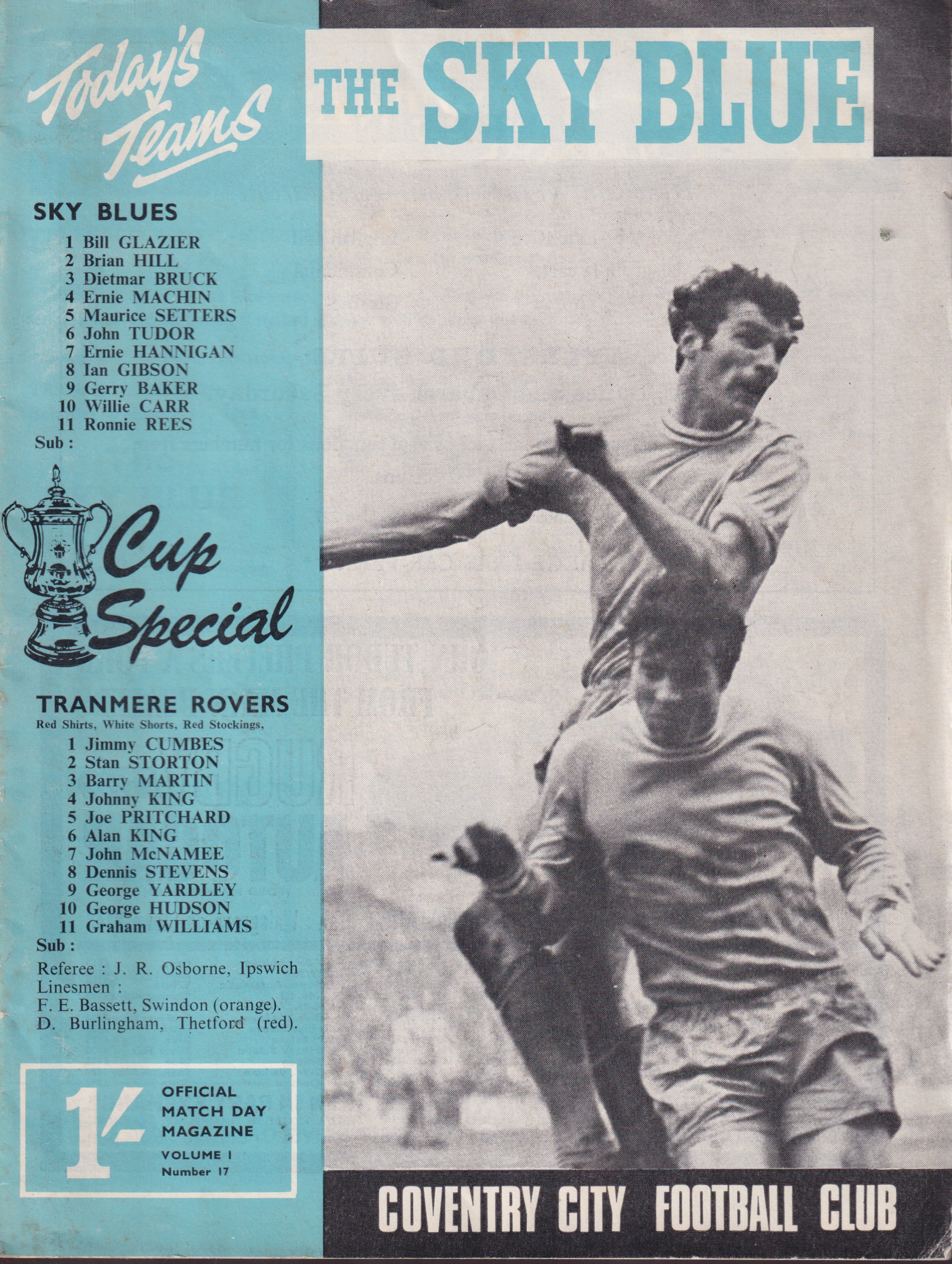 Match Programme for 17/02/1968