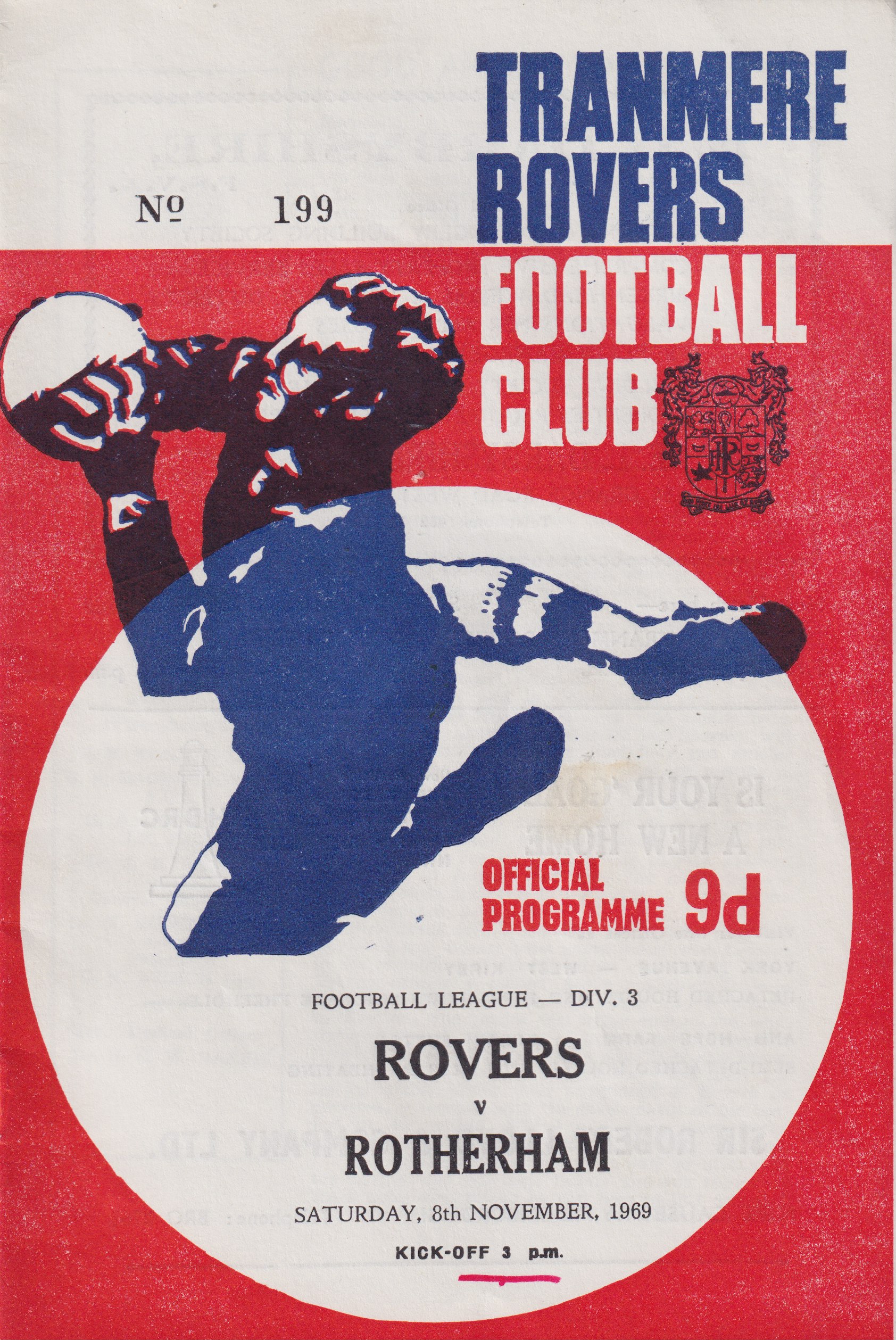 Match Programme for 08/11/1969