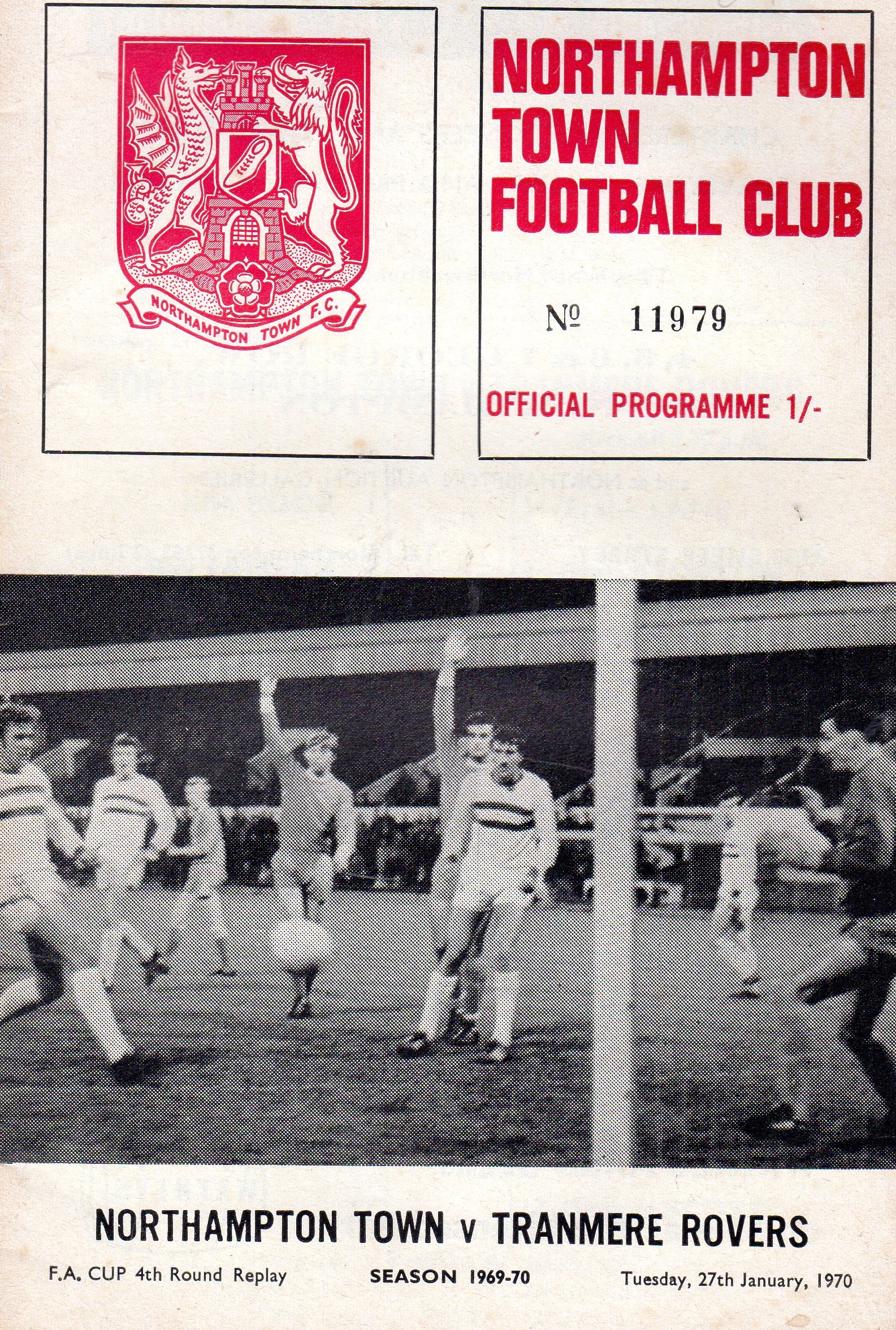 Match Programme for 27/01/1970