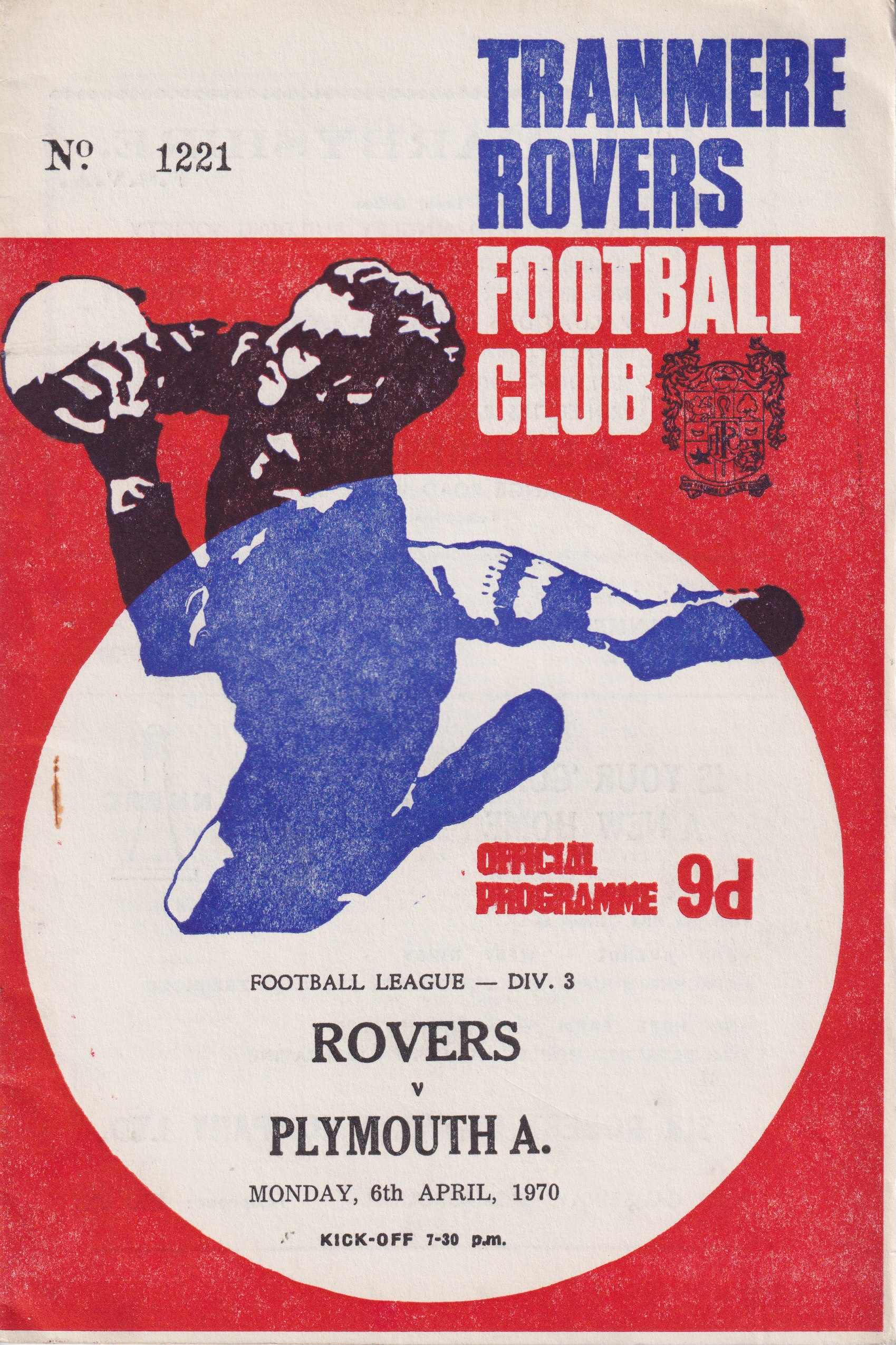 Match Programme for 06/04/1970
