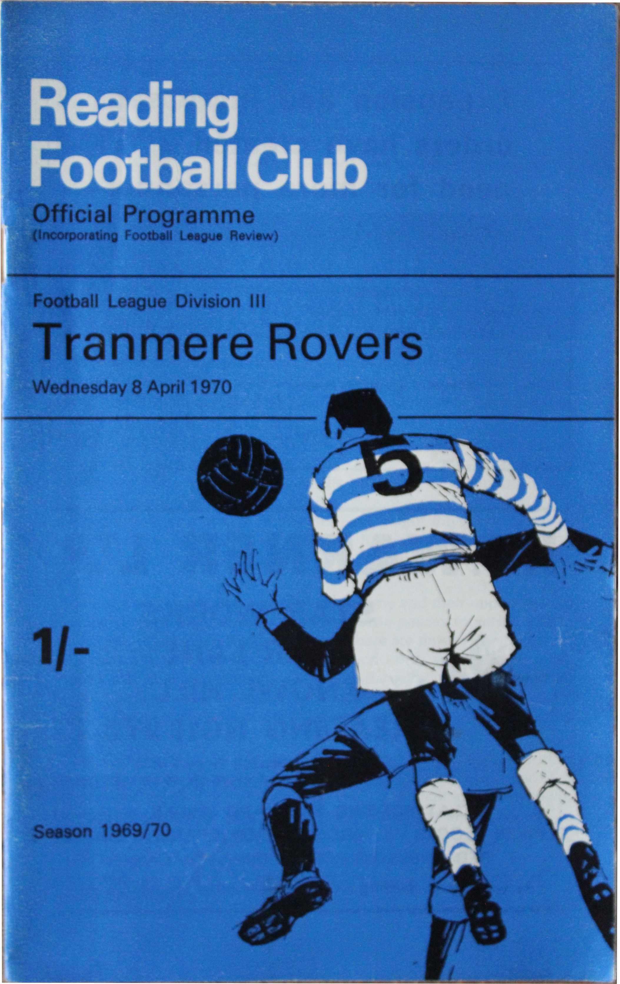 Match Programme for 08/04/1970