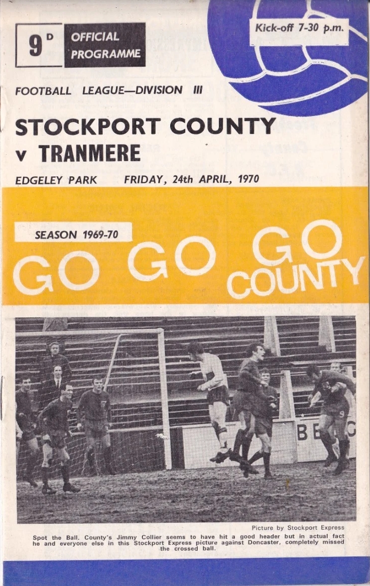 Match Programme for 24/04/1970