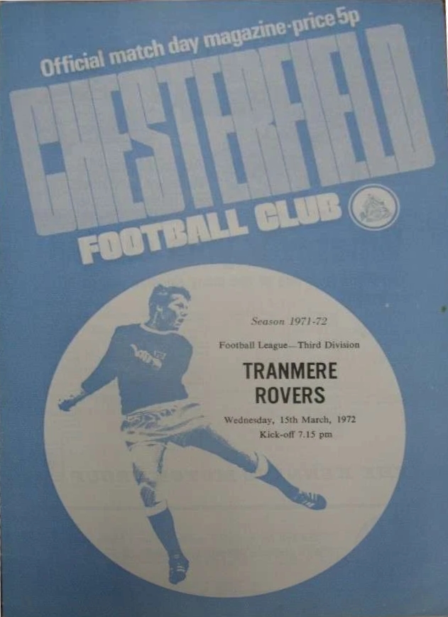 Match Programme for 15/03/1972