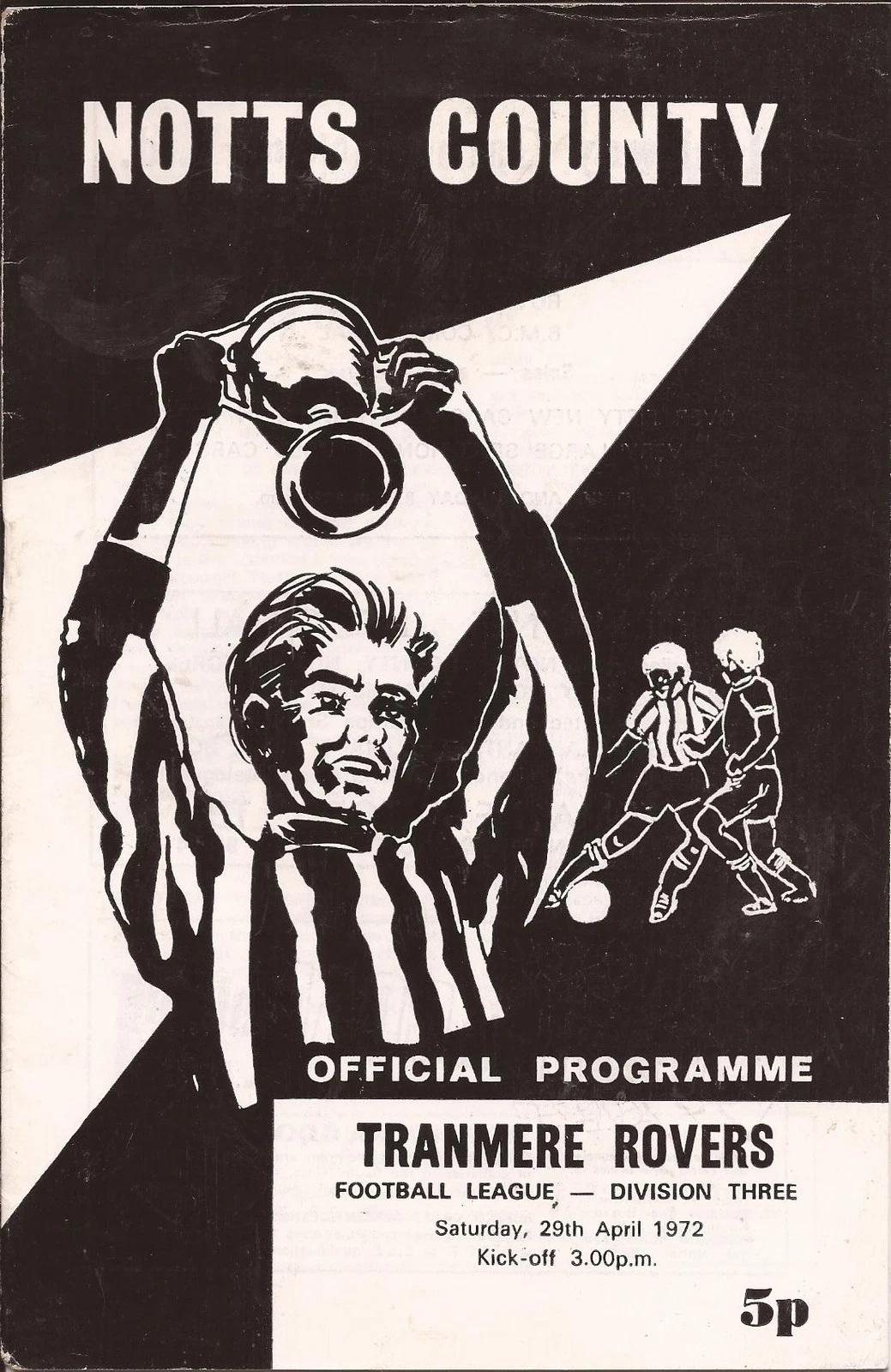 Match Programme for 29/04/1972