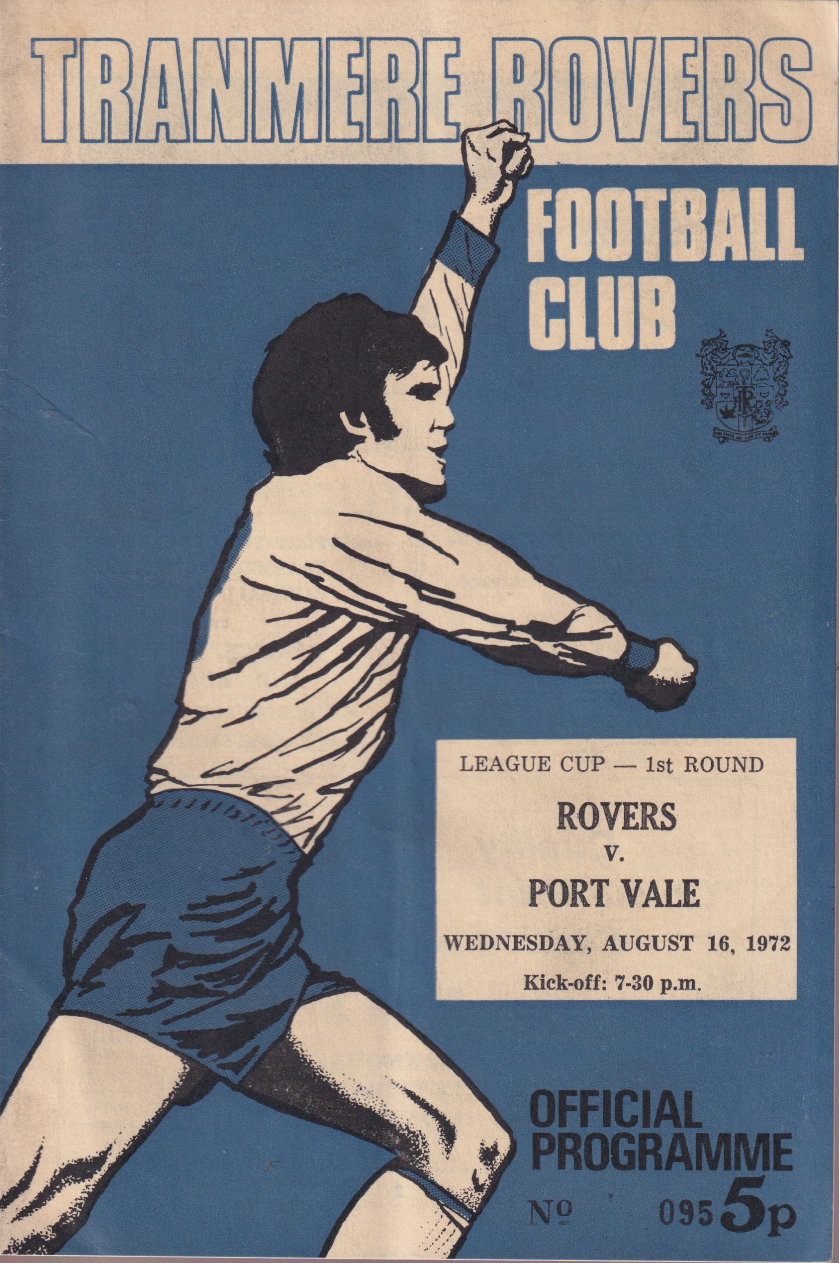 Match Programme for 16/08/1972