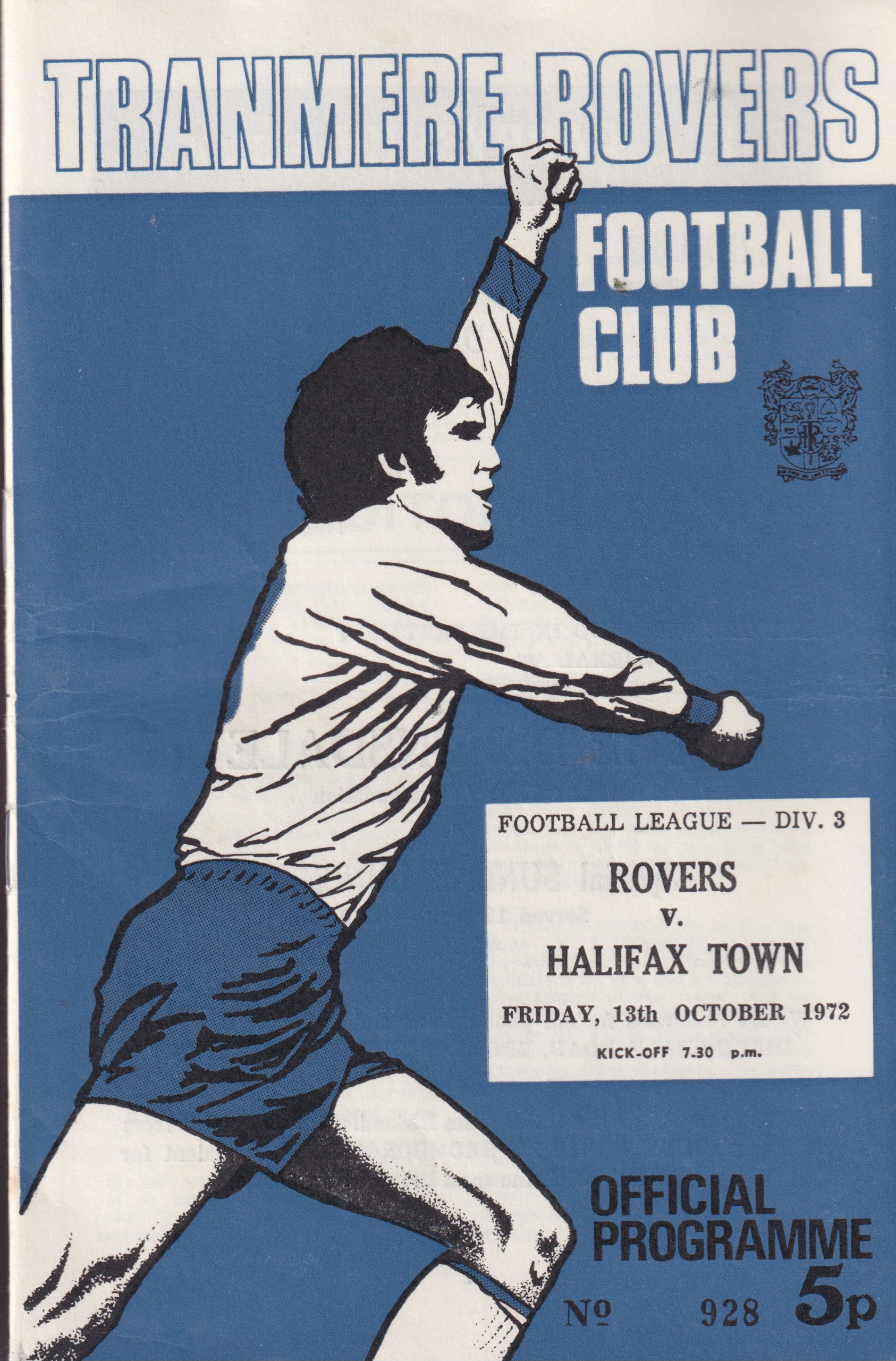Match Programme for 13/10/1972