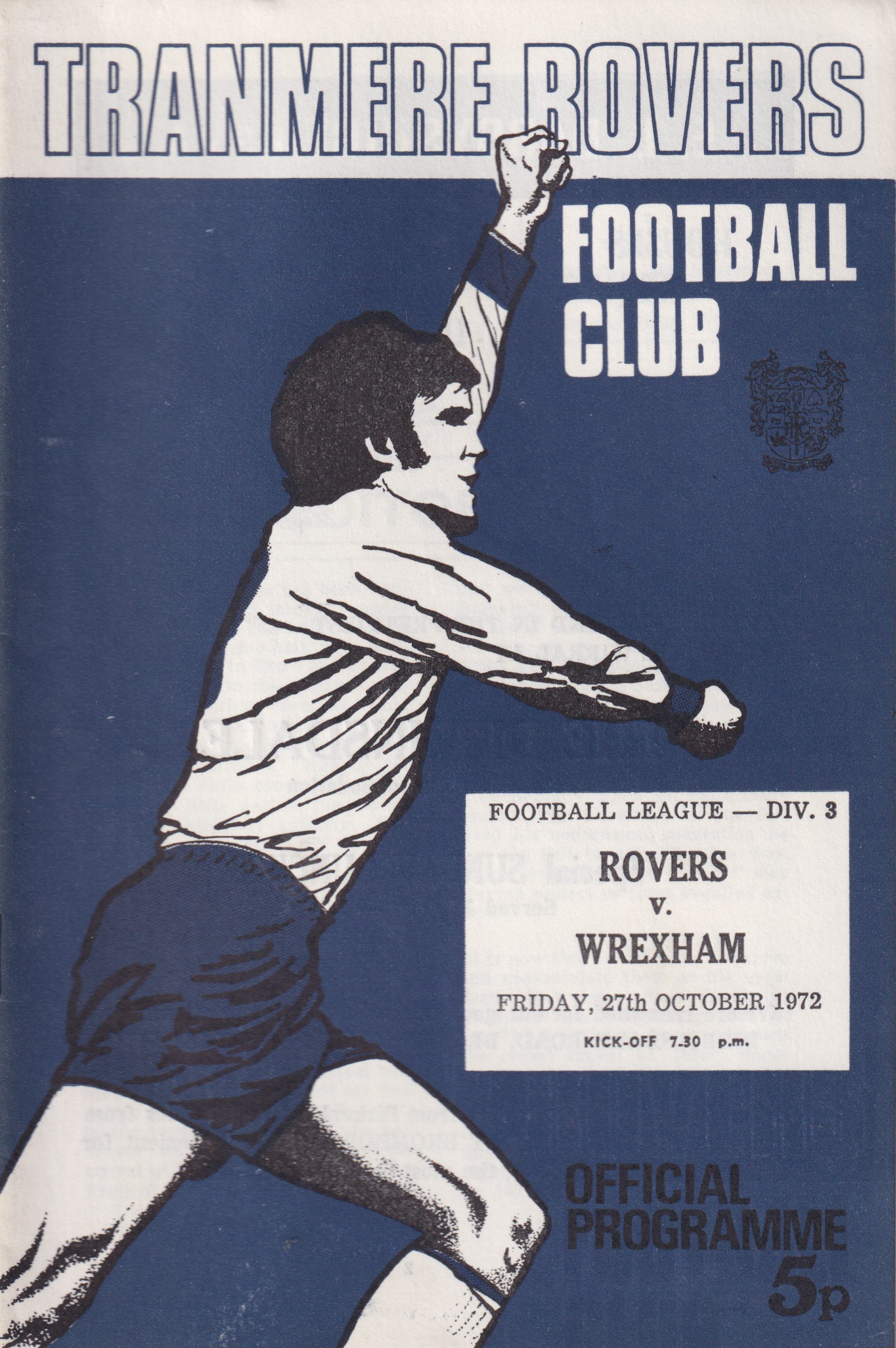 Match Programme for 27/10/1972