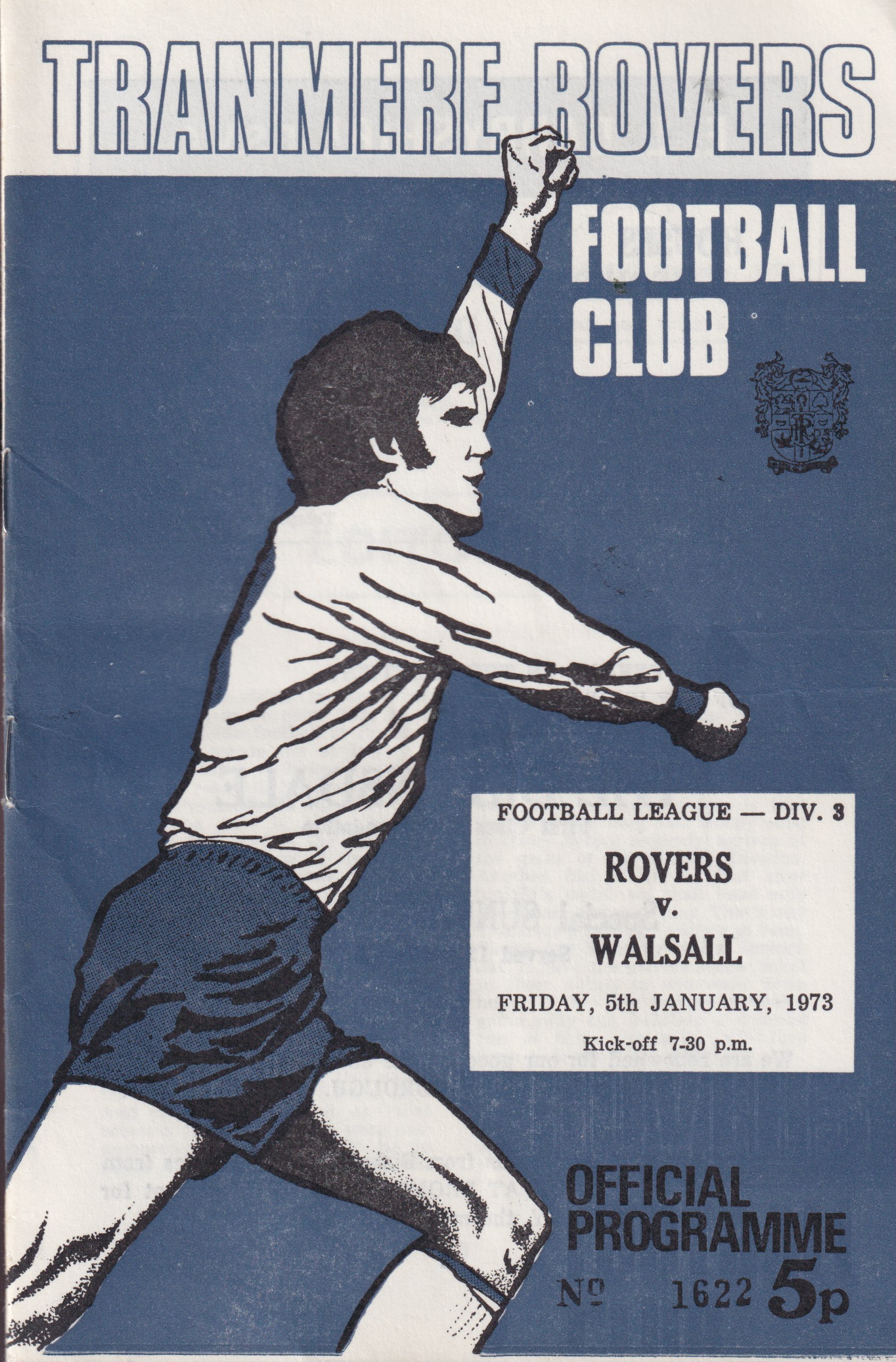 Match Programme for 05/01/1973