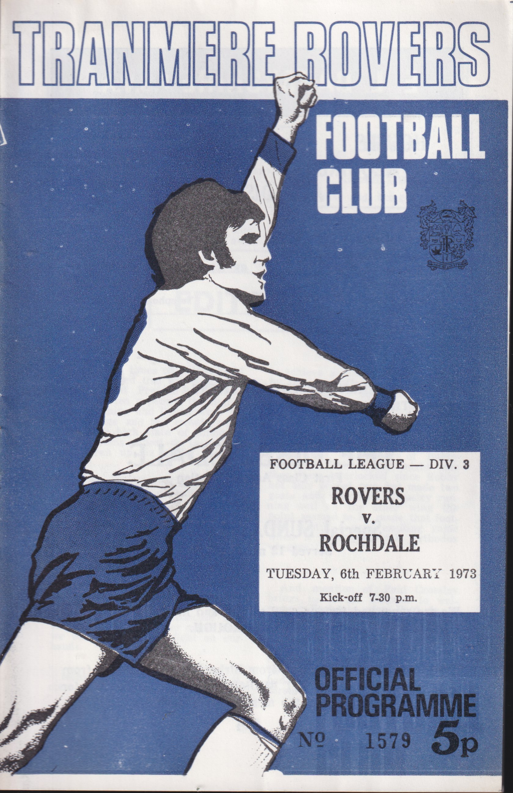 Match Programme for 06/02/1973