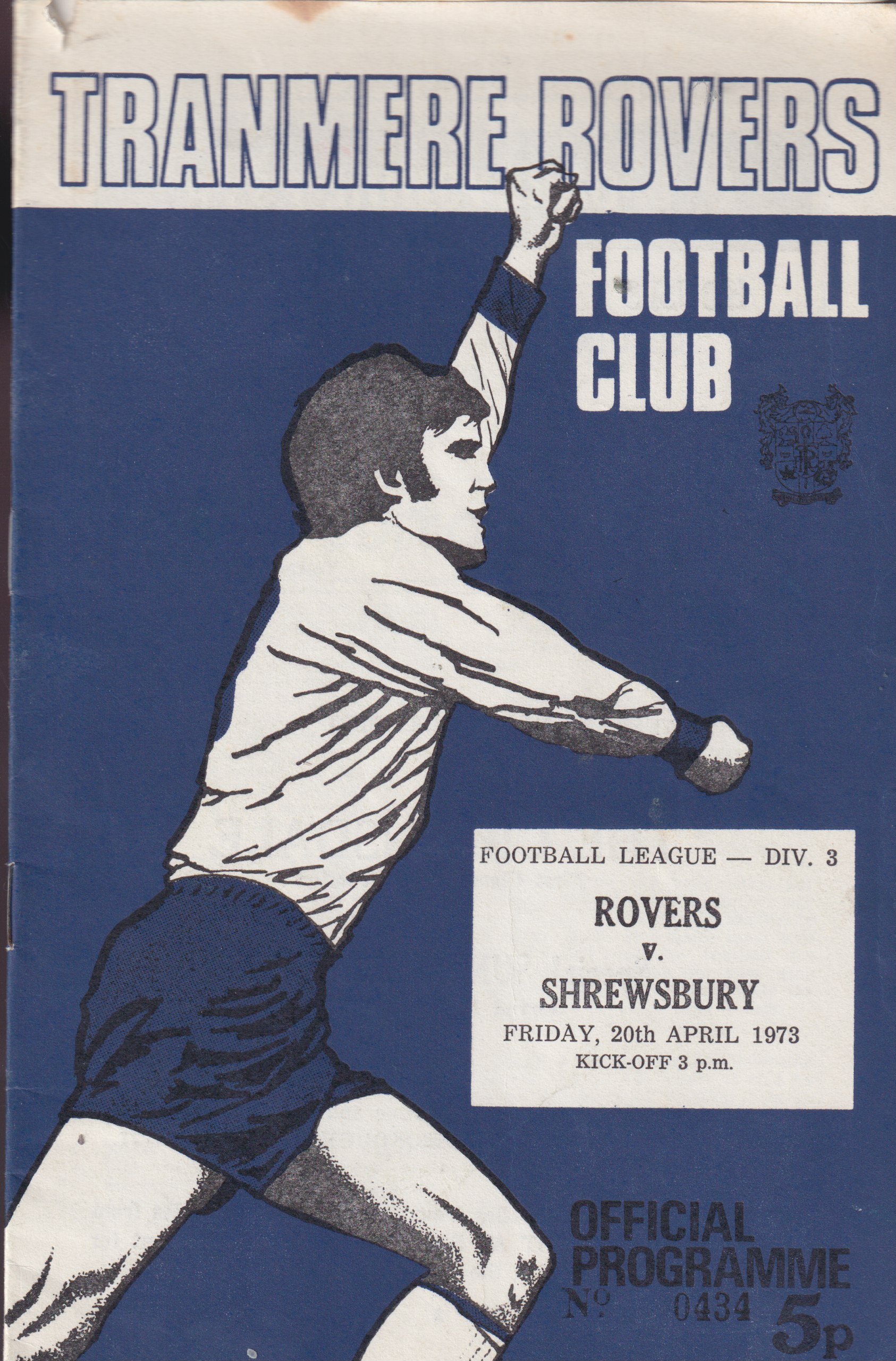 Match Programme for 20/04/1973