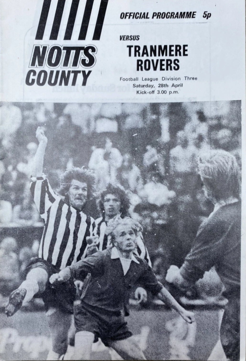 Match Programme for 28/04/1973