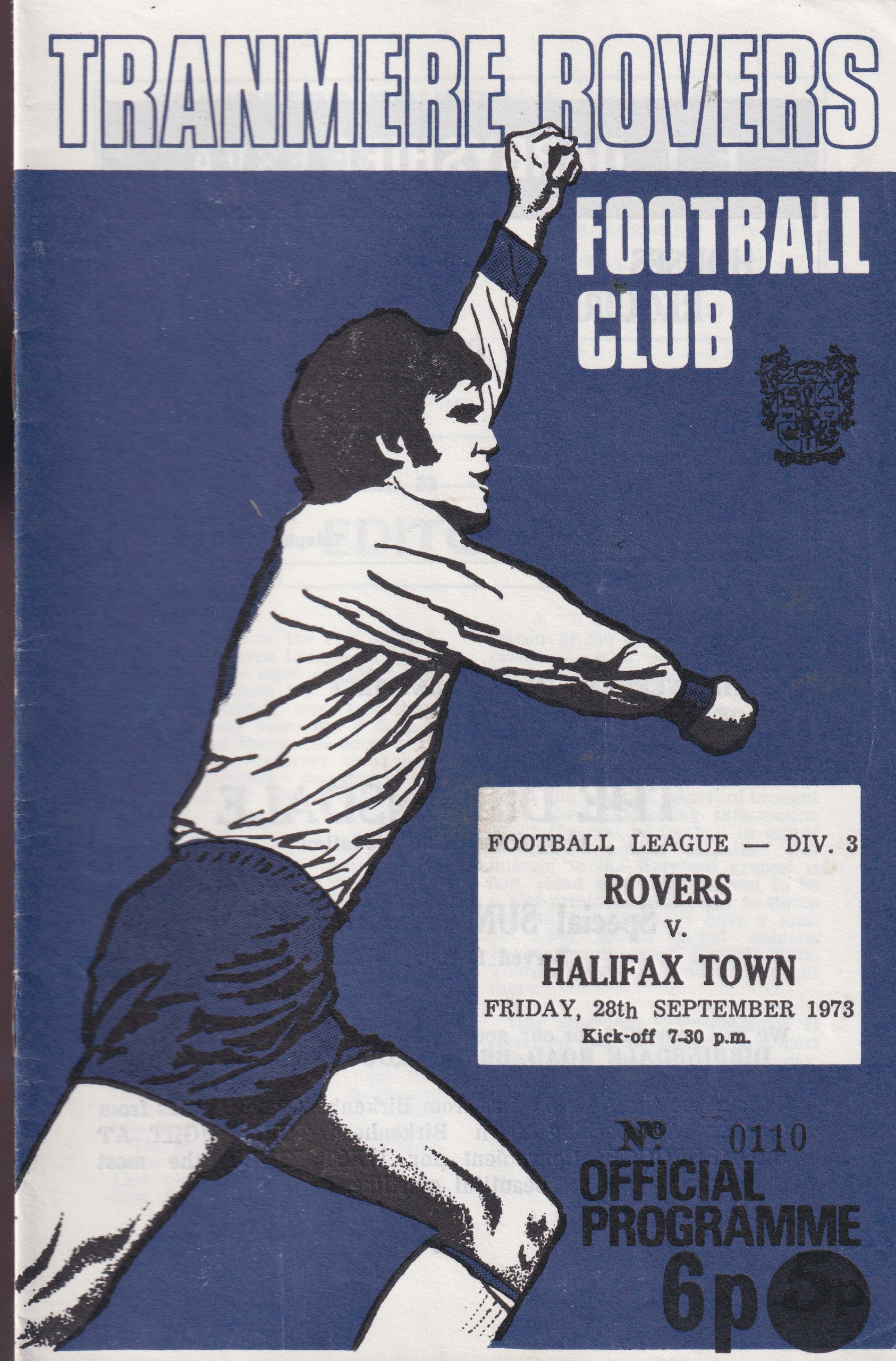 Match Programme for 28/09/1973