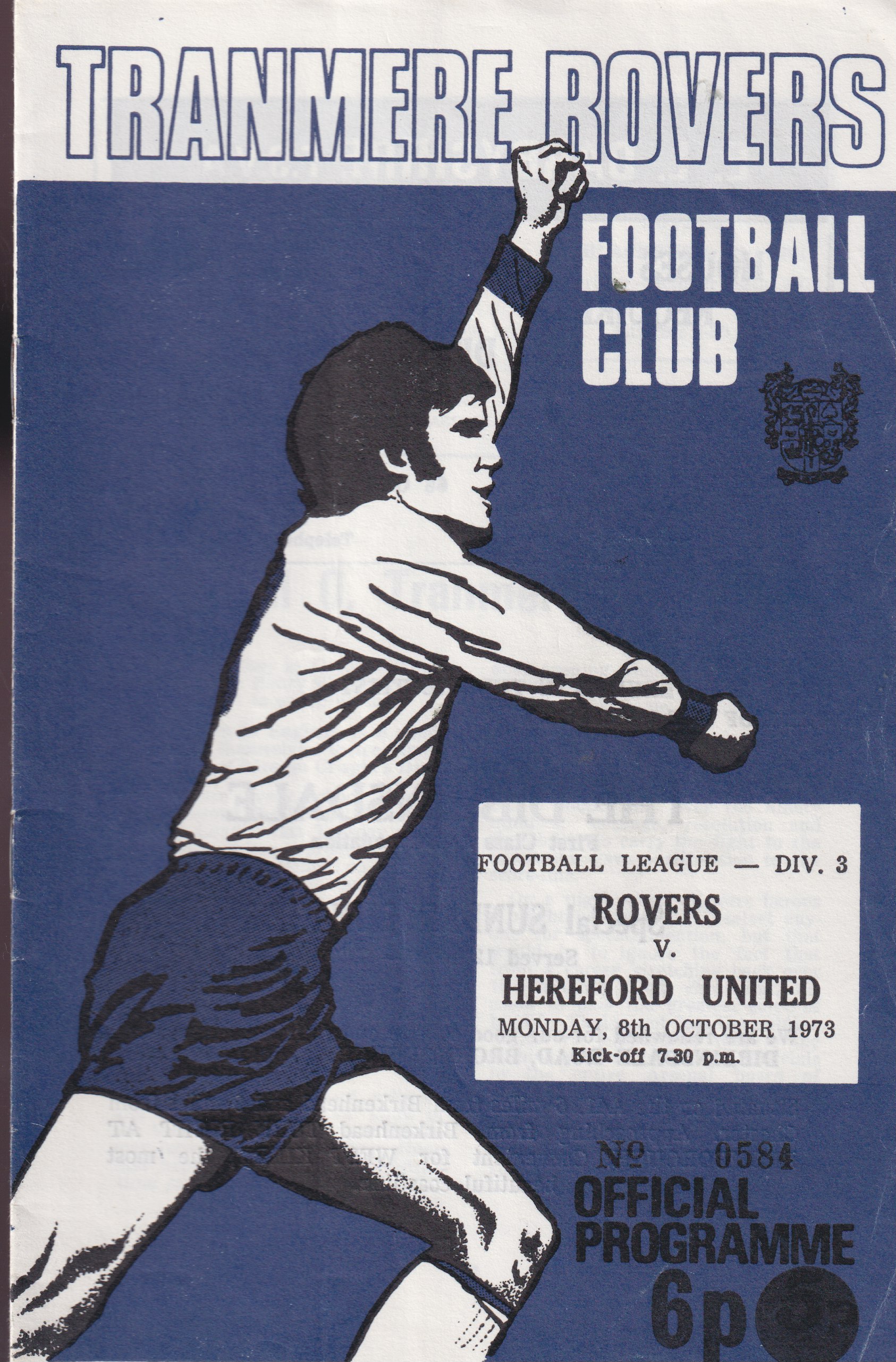 Match Programme for 08/10/1973