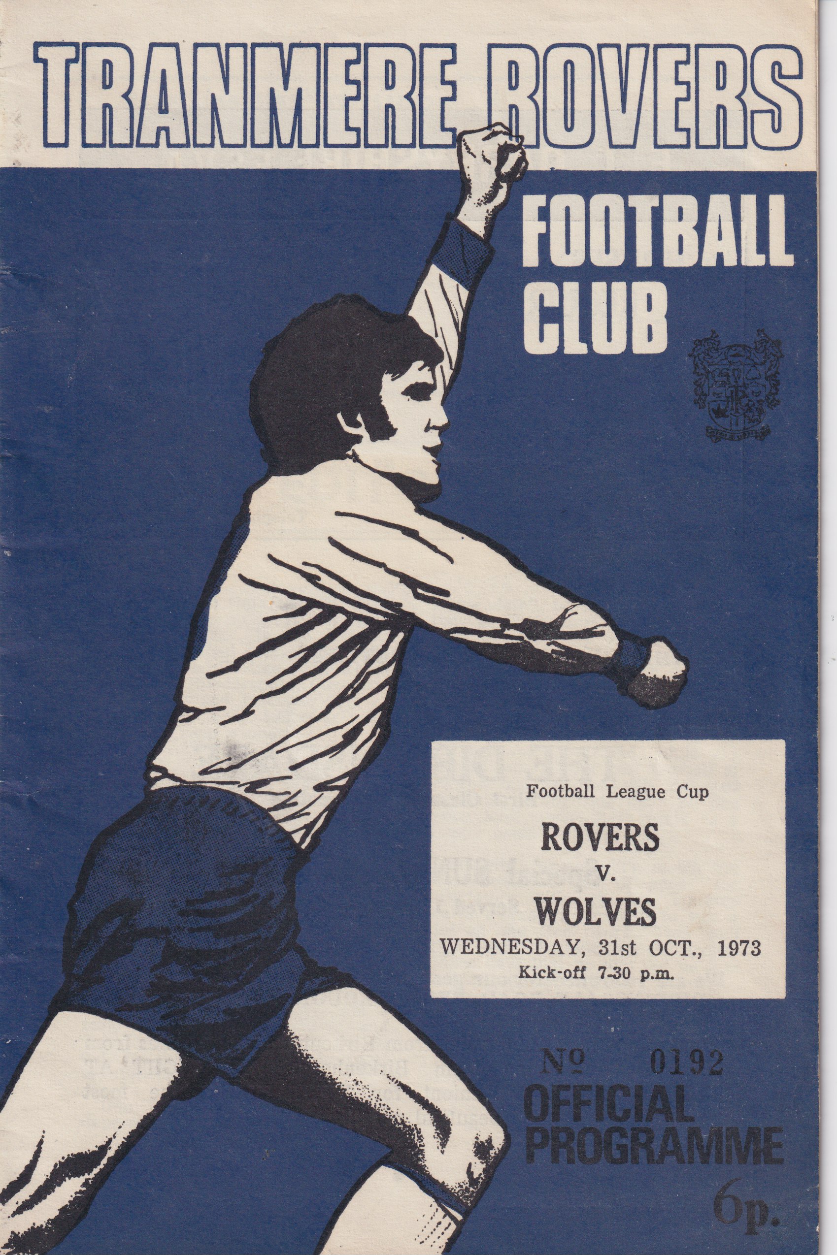 Match Programme for 31/10/1973