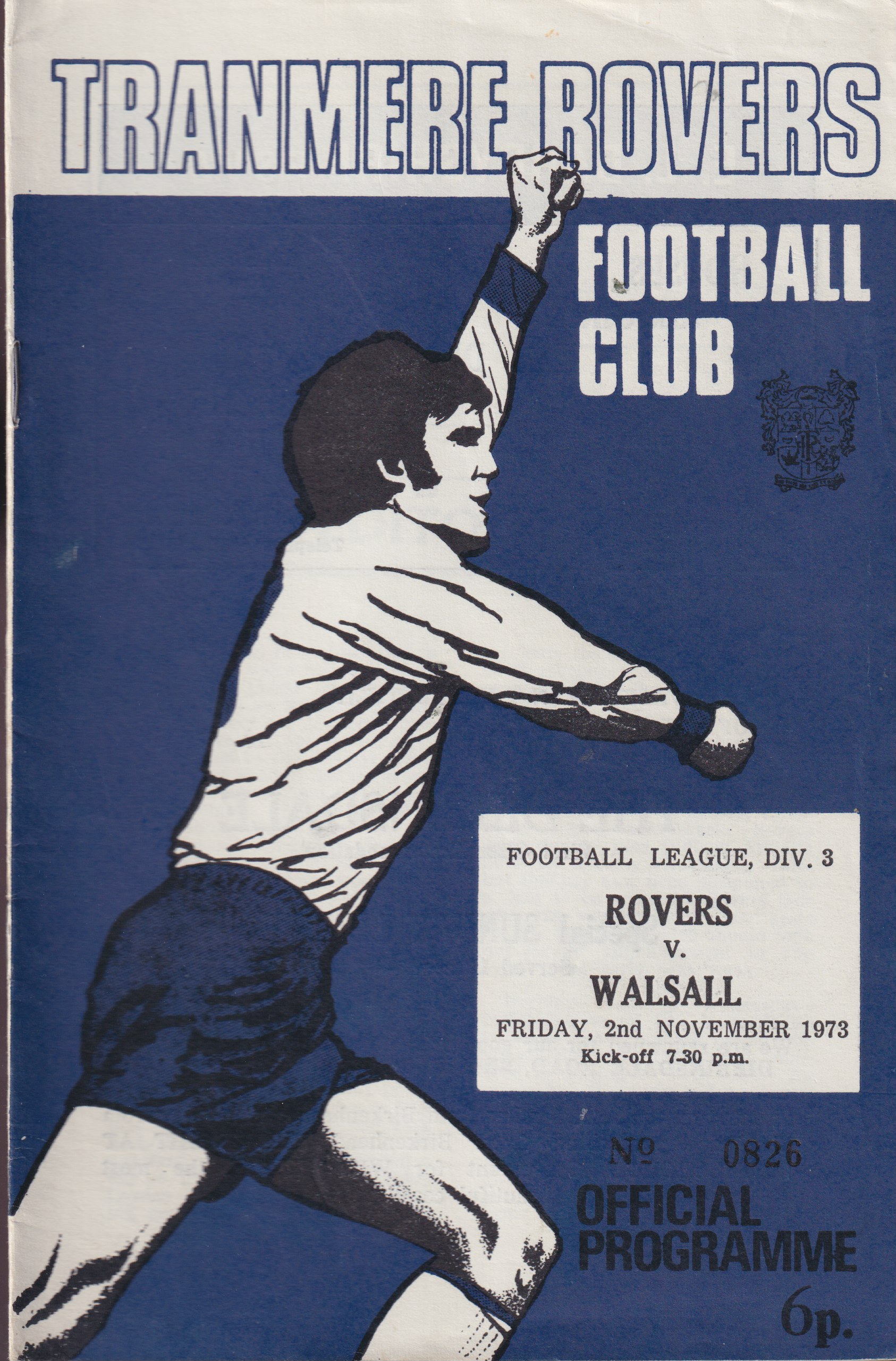 Match Programme for 02/11/1973