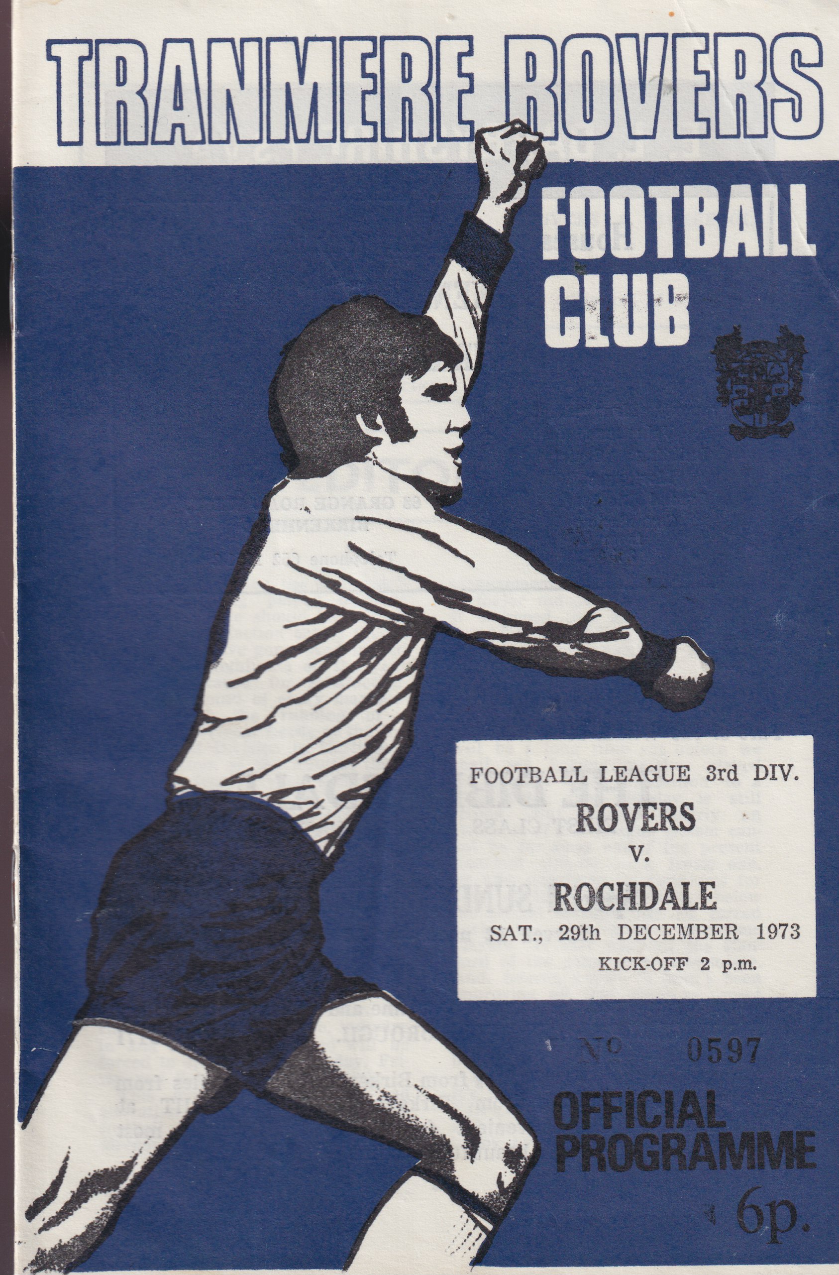 Match Programme for 29/12/1973