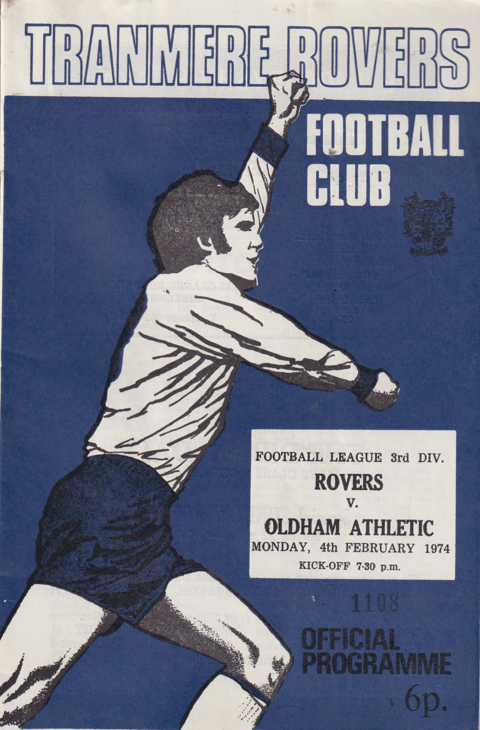Match Programme for 04/02/1974