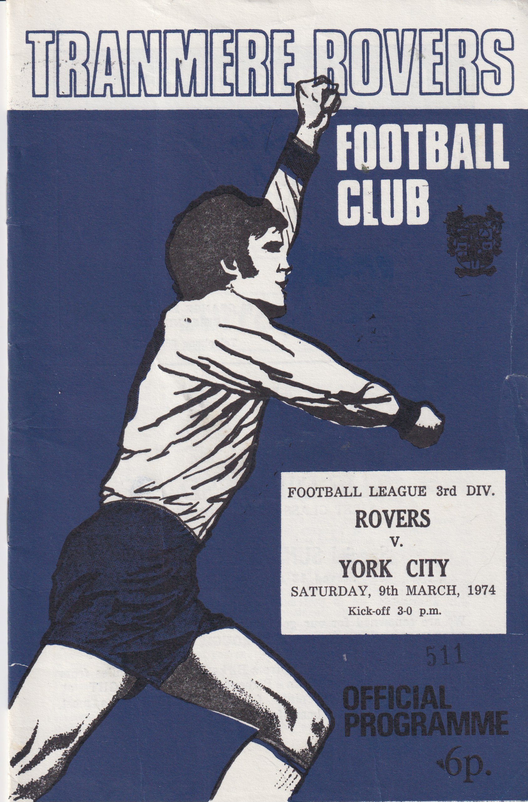 Match Programme for 09/03/1974
