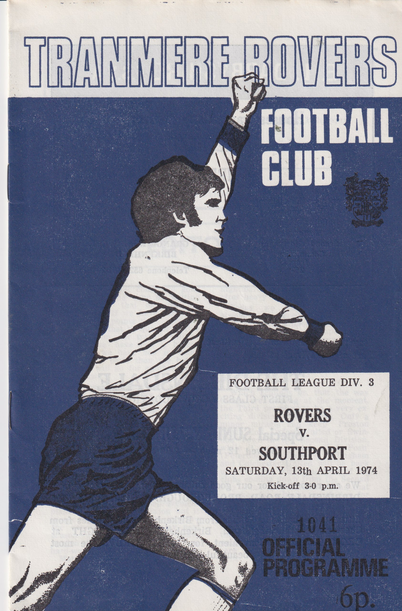 Match Programme for 13/04/1974