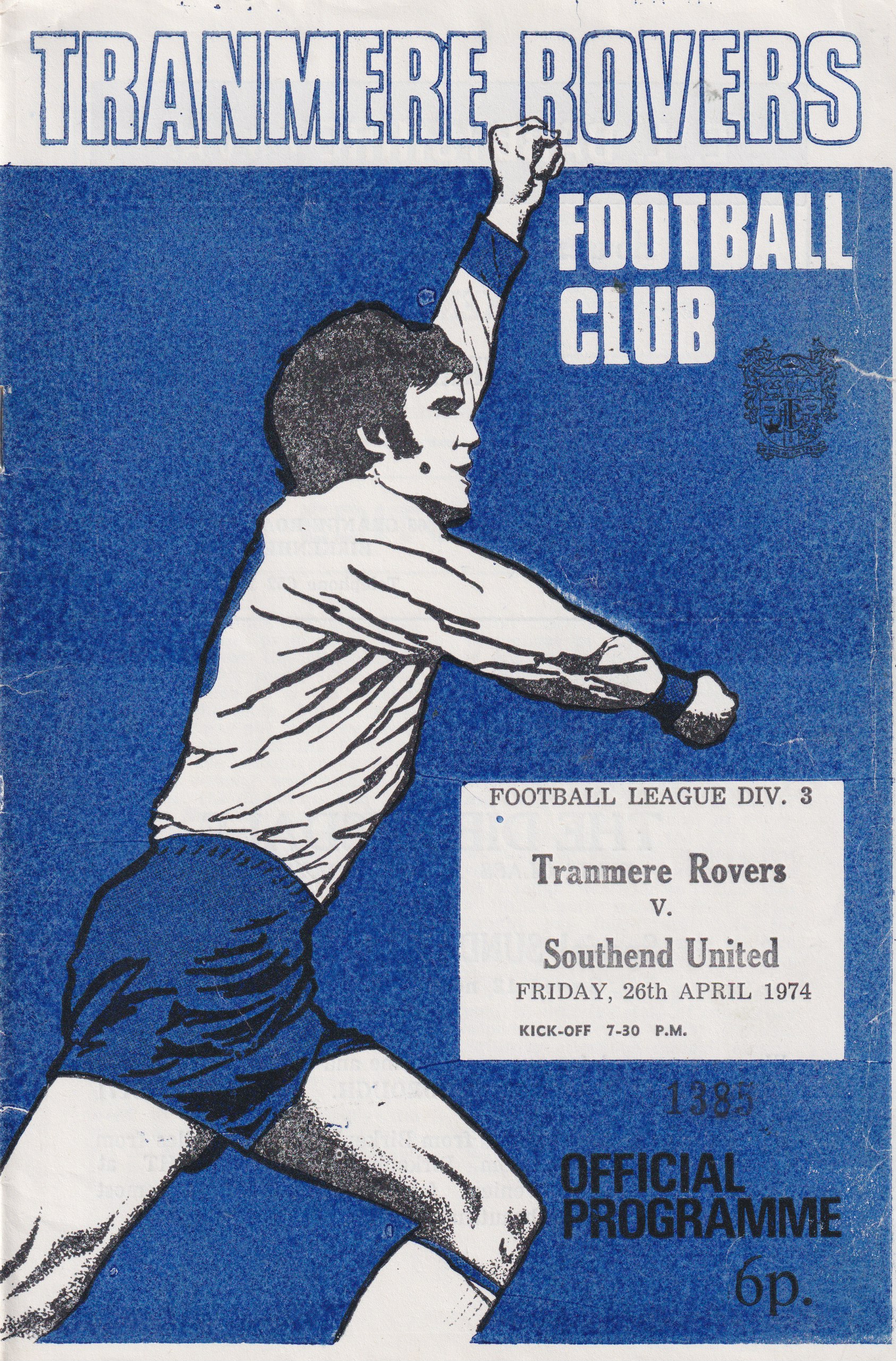 Match Programme for 26/04/1974