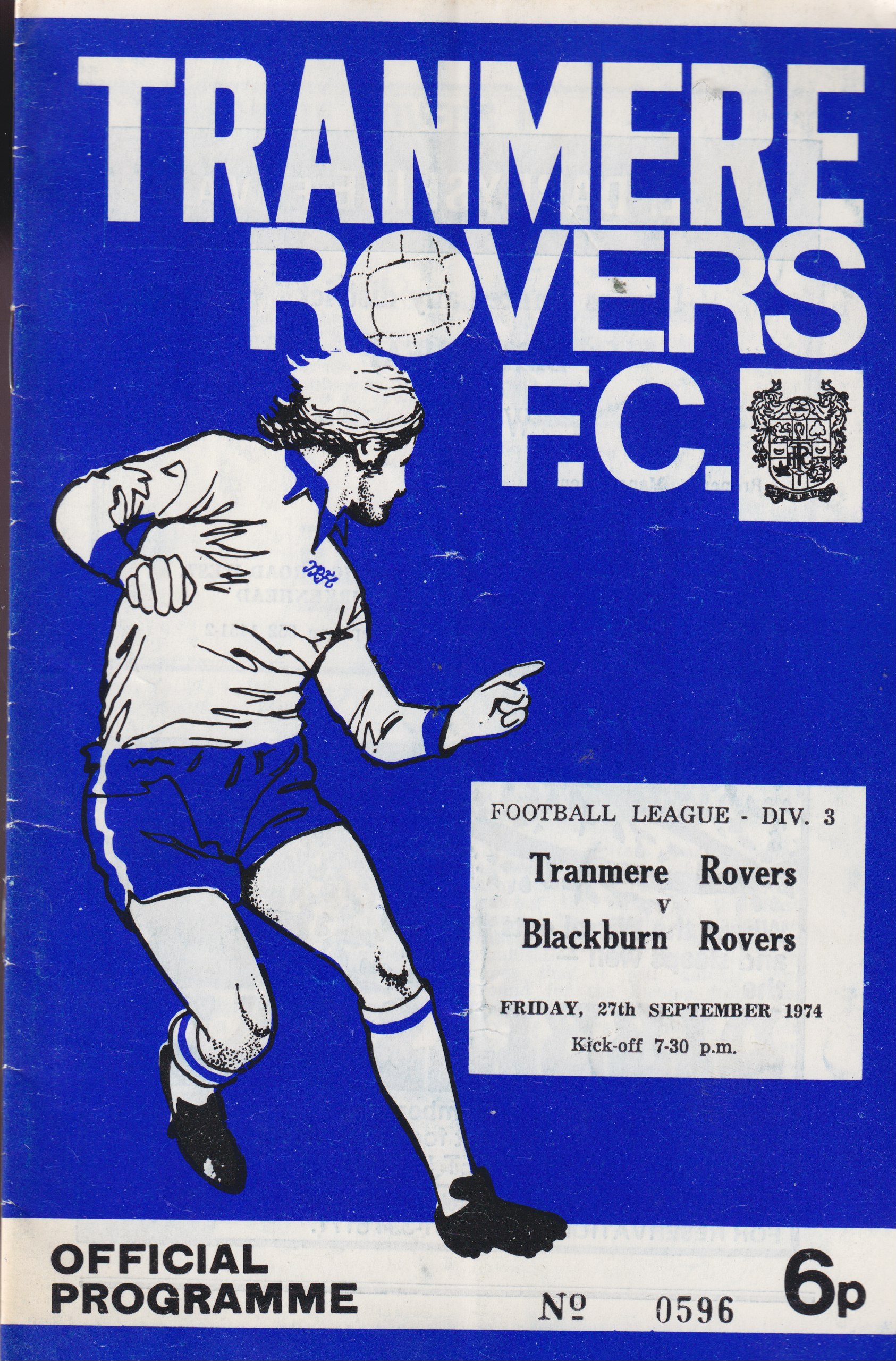 Match Programme for 27/09/1974