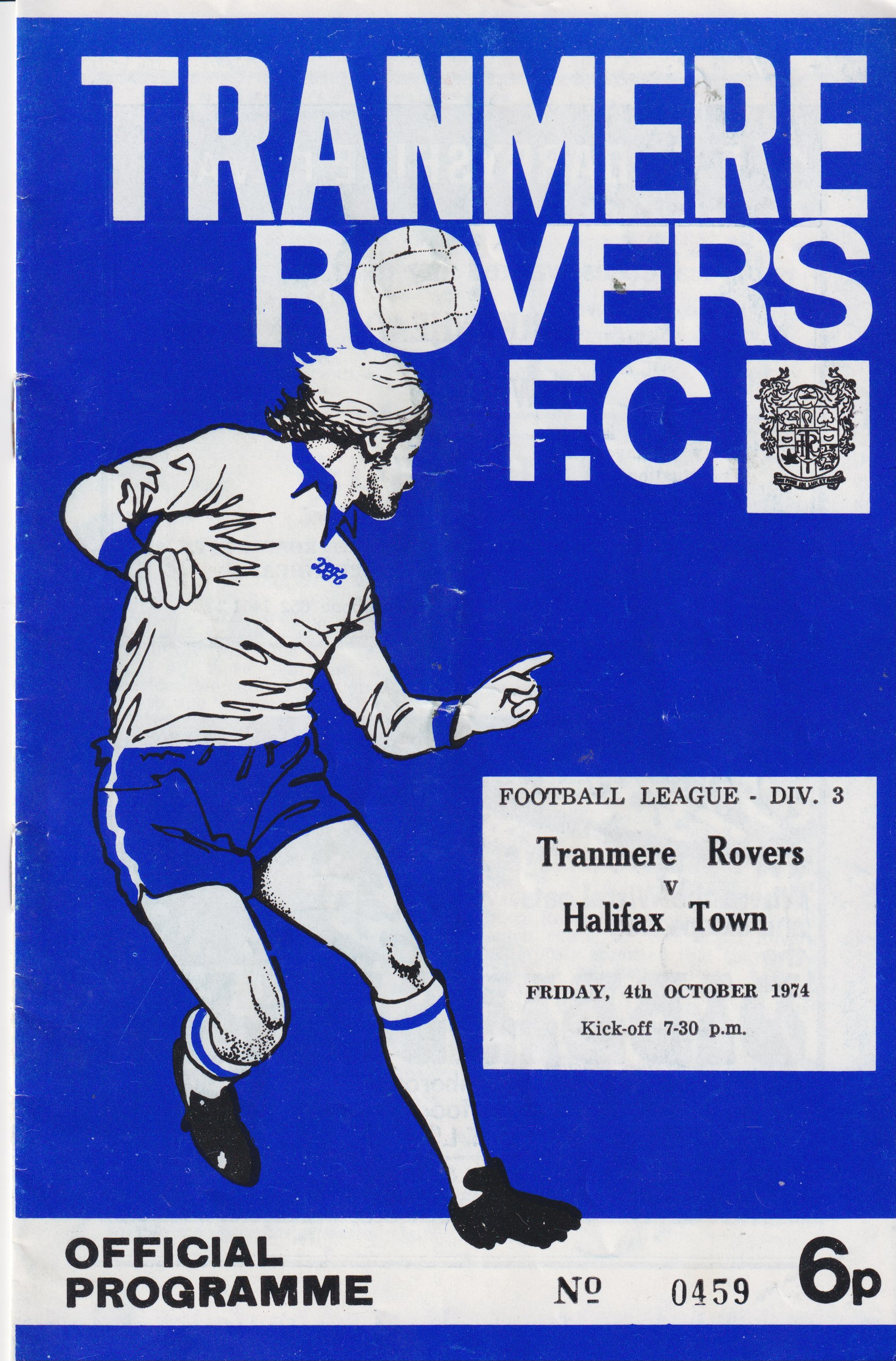 Match Programme for 04/10/1974