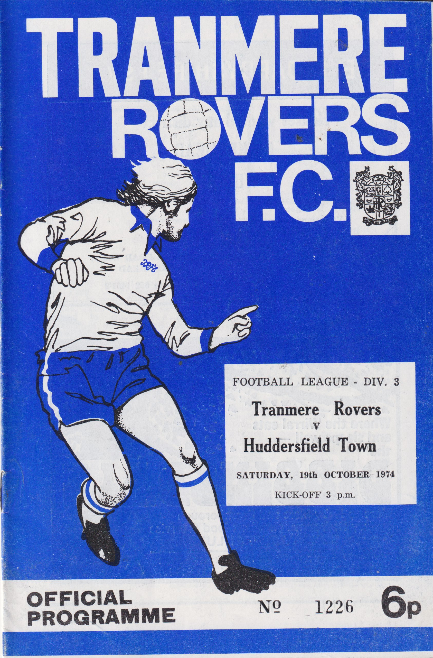 Match Programme for 19/10/1974