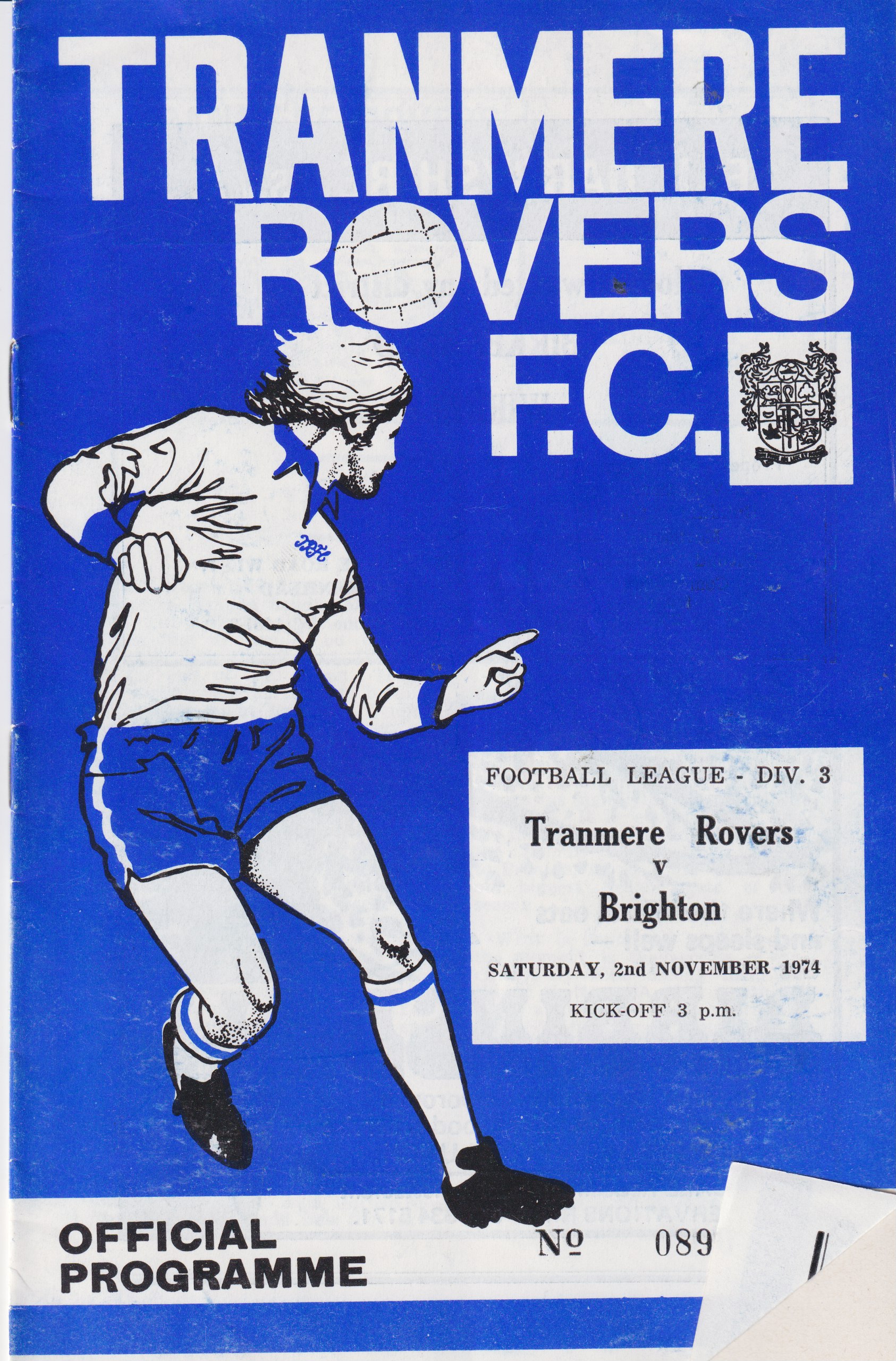 Match Programme for 02/11/1974