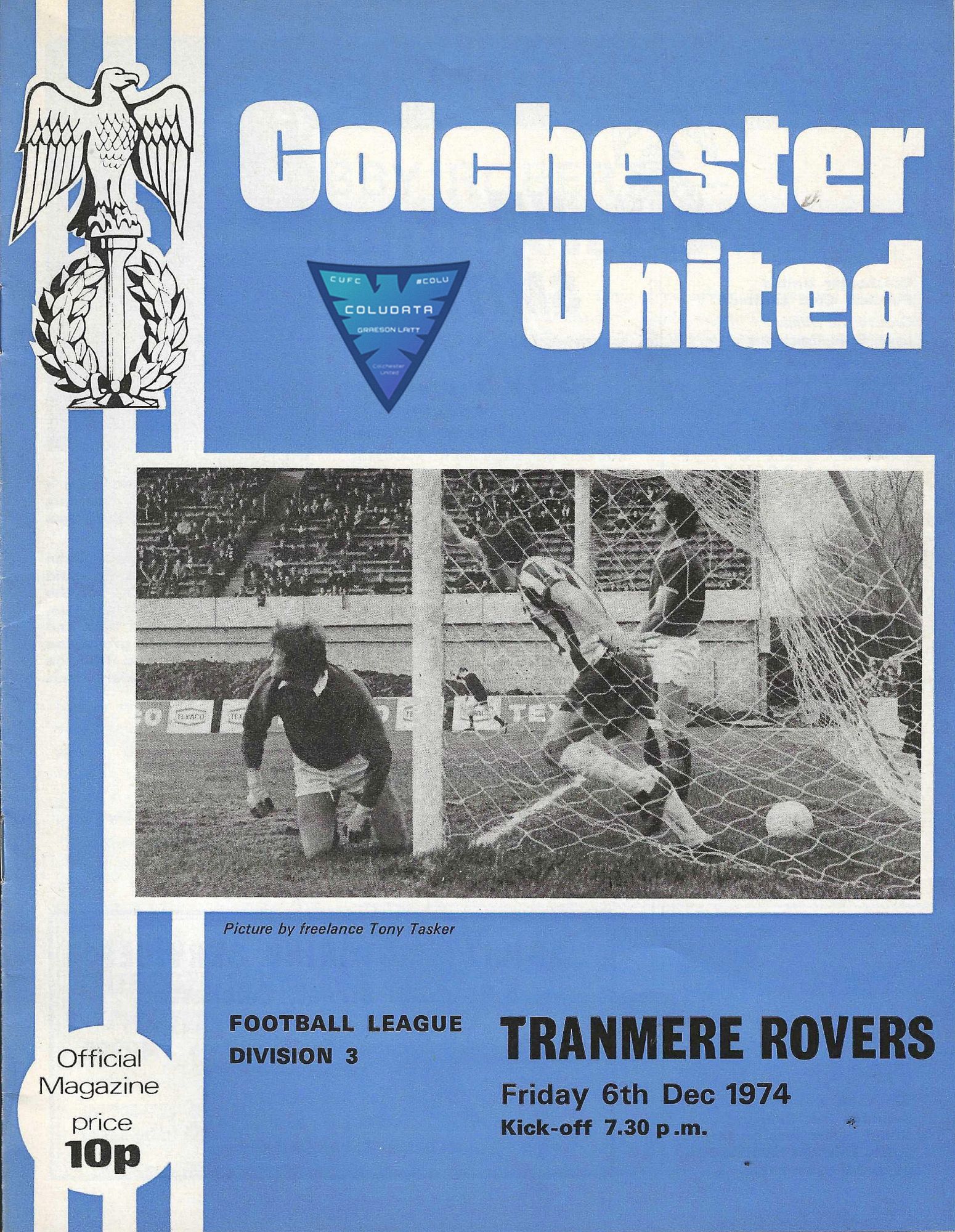 Match Programme for 06/12/1974