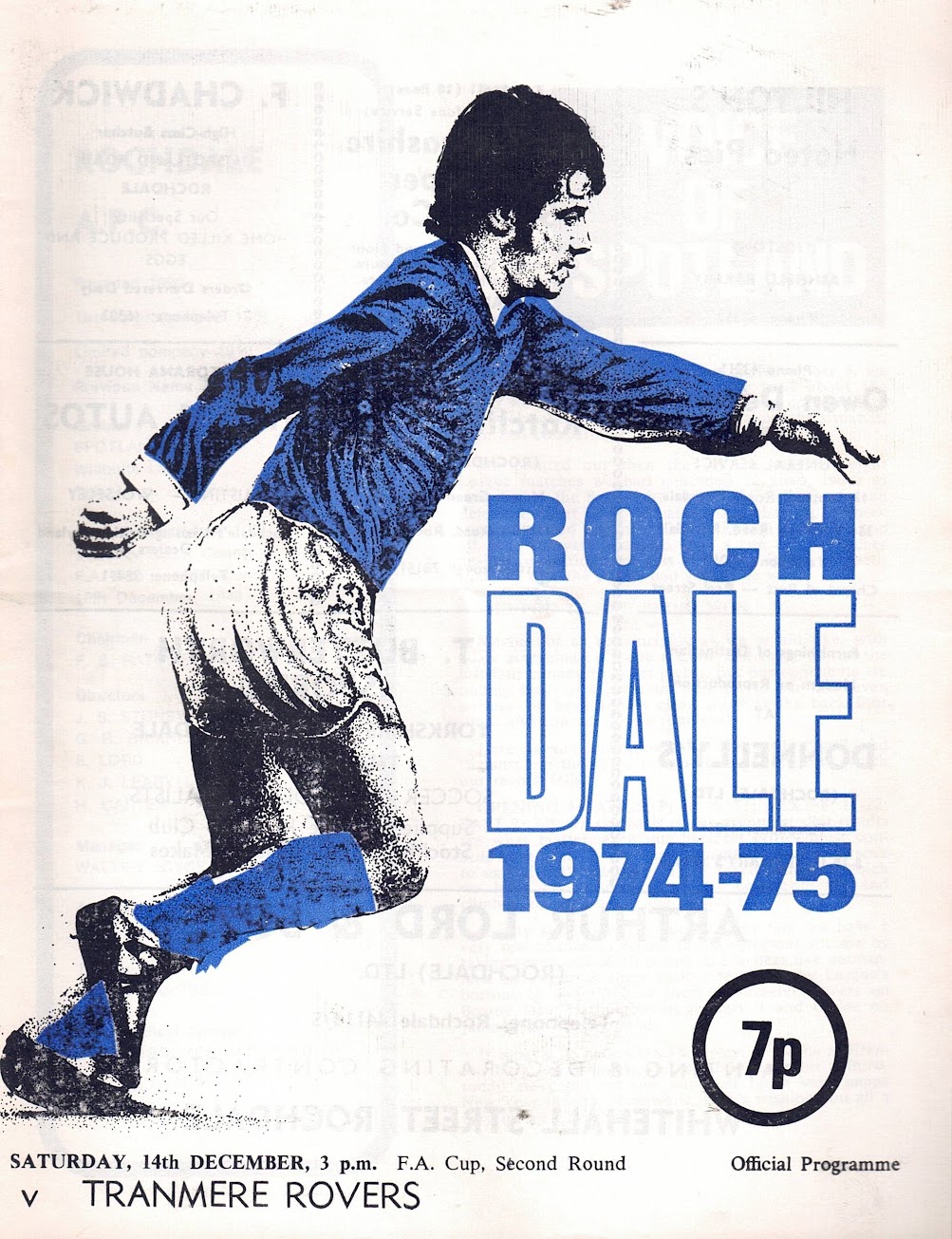 Match Programme for 14/12/1974