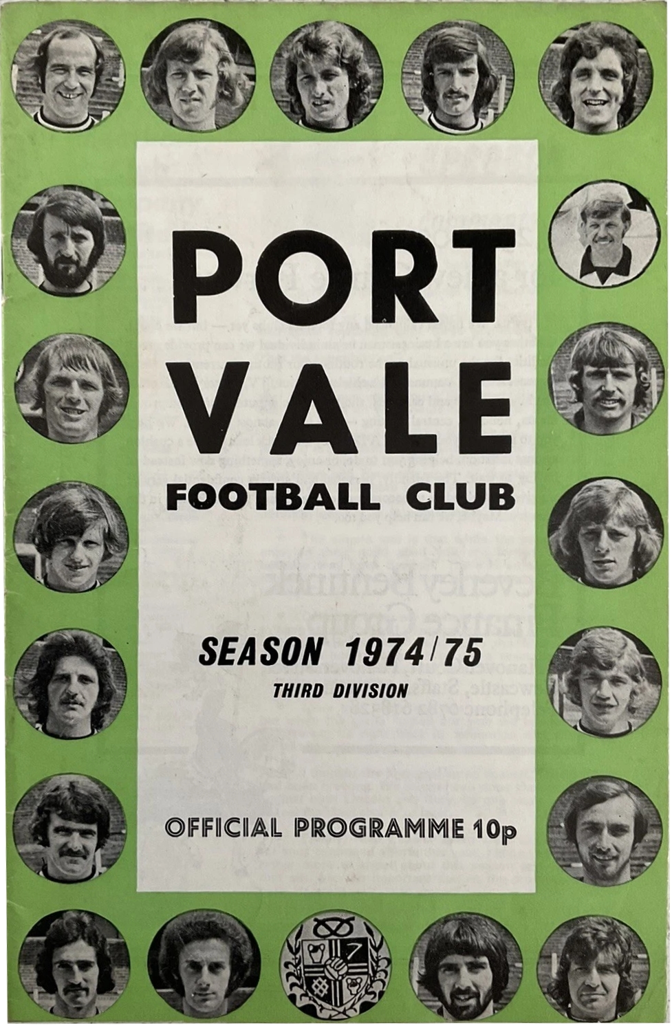 Match Programme for 26/12/1974