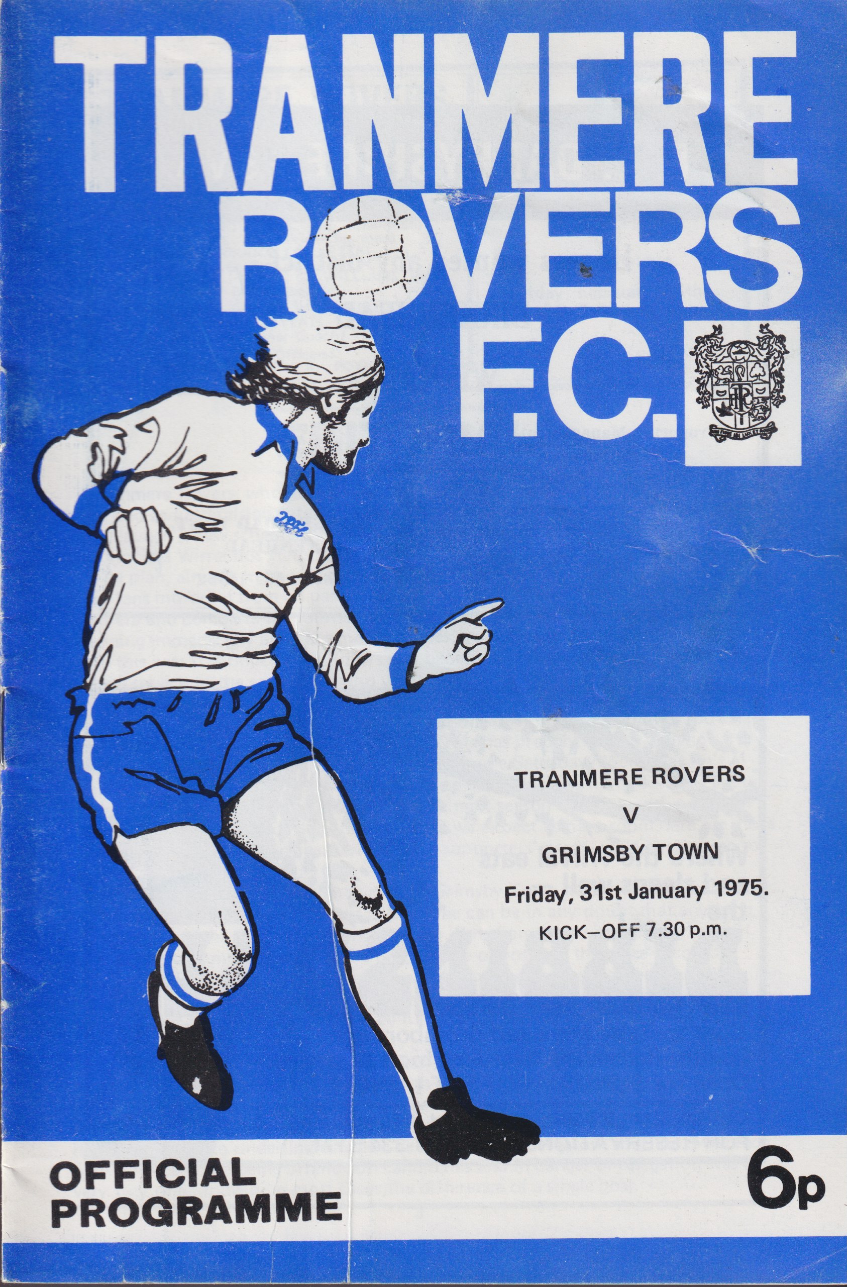 Match Programme for 31/01/1975
