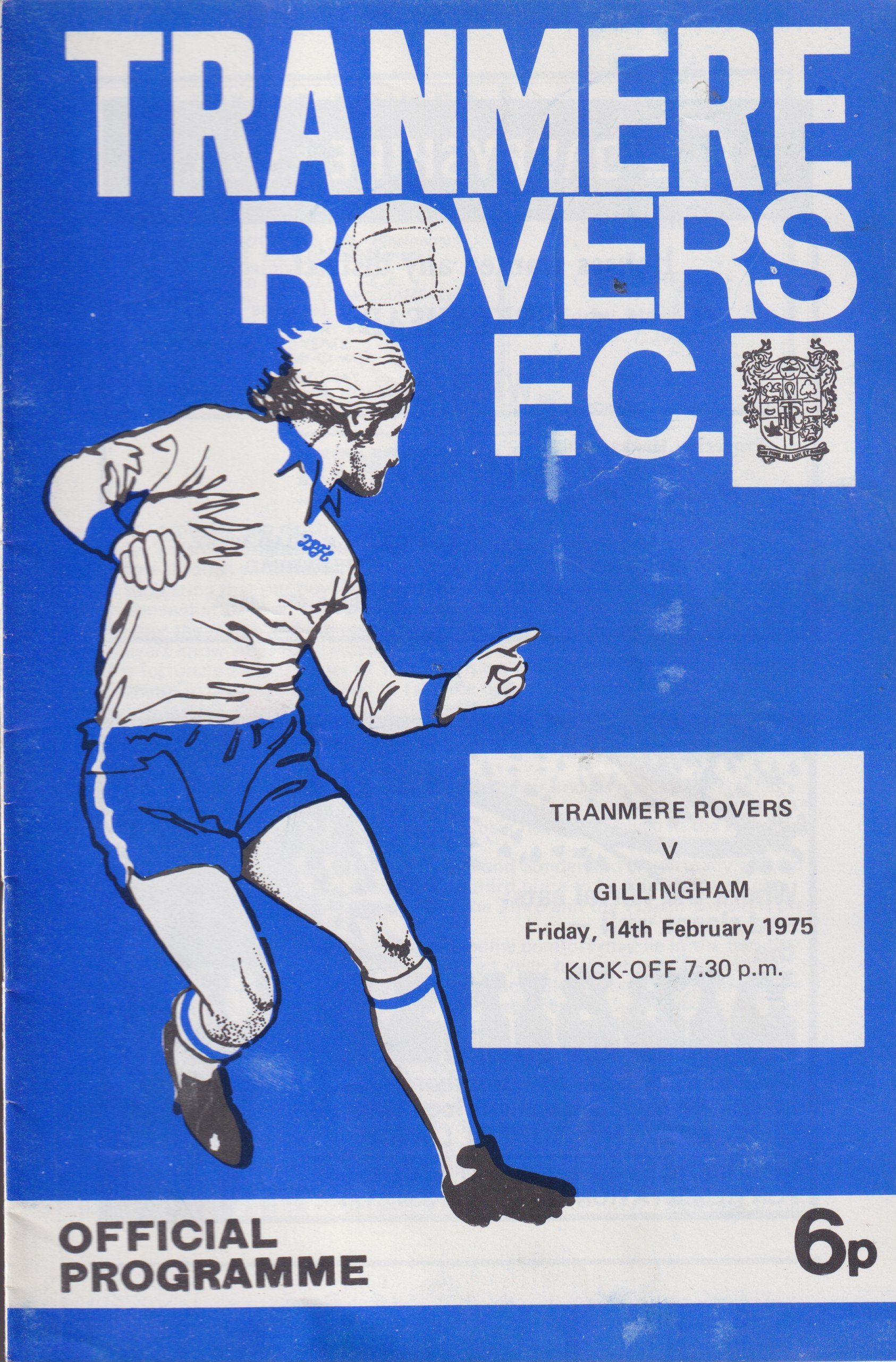 Match Programme for 14/02/1975