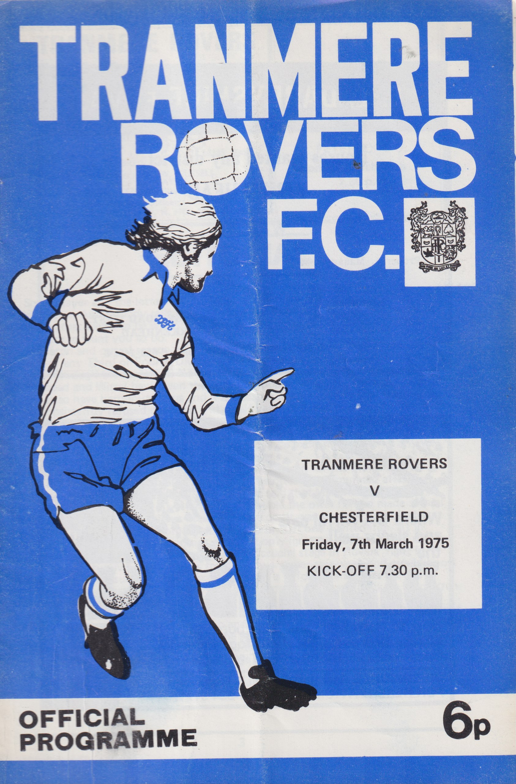 Match Programme for 07/03/1975