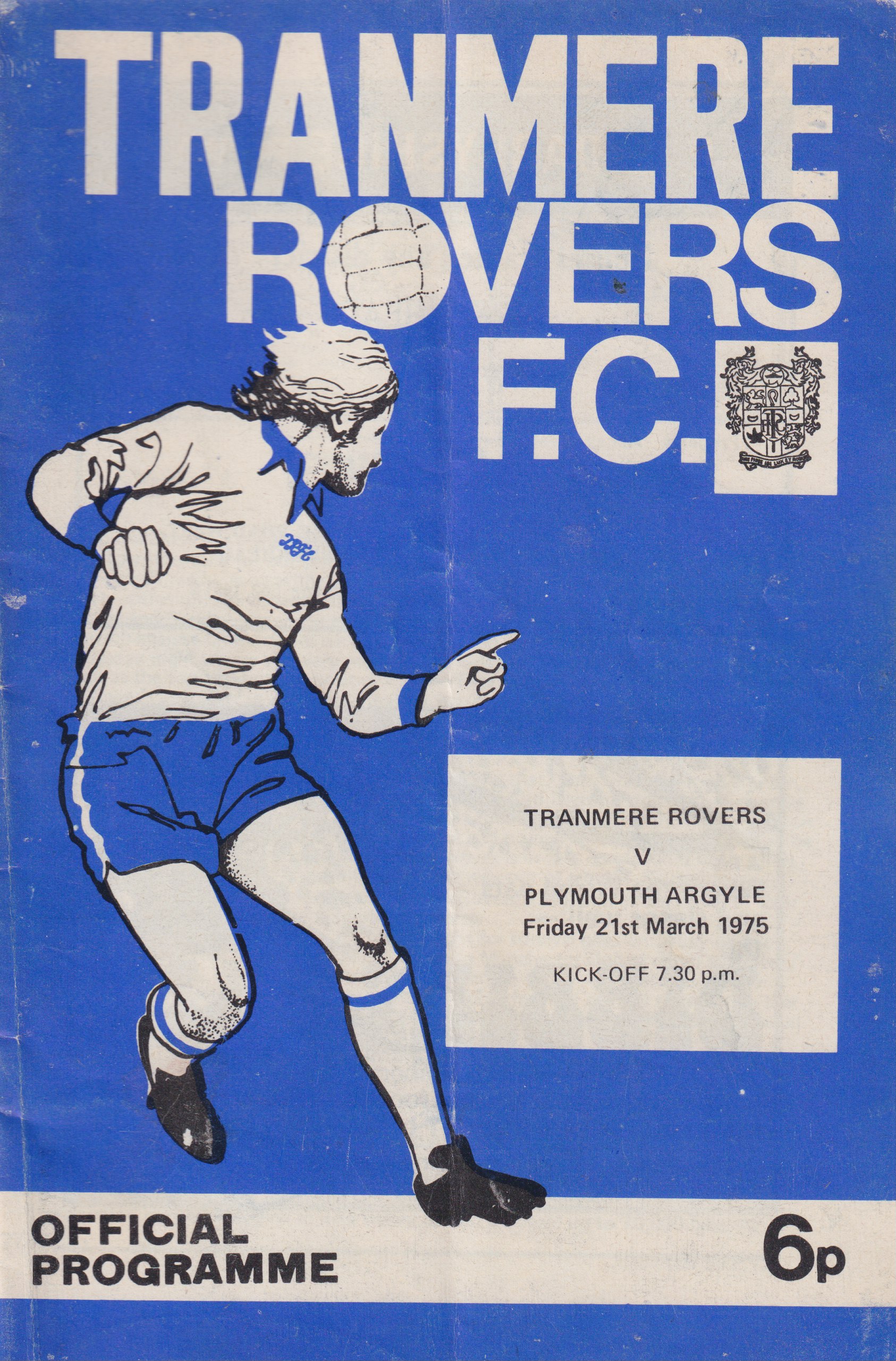 Match Programme for 21/03/1975