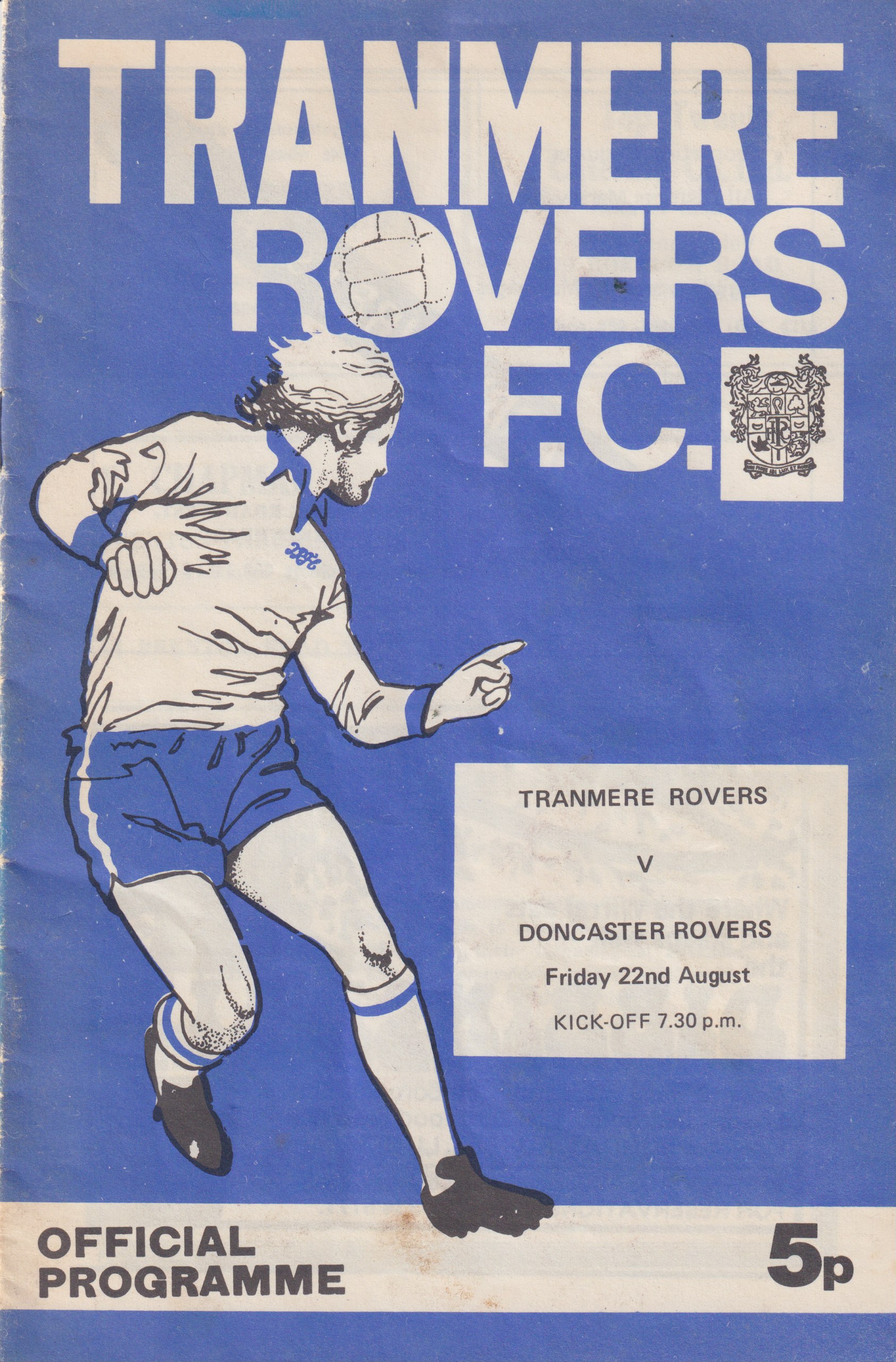Match Programme for 22/08/1975