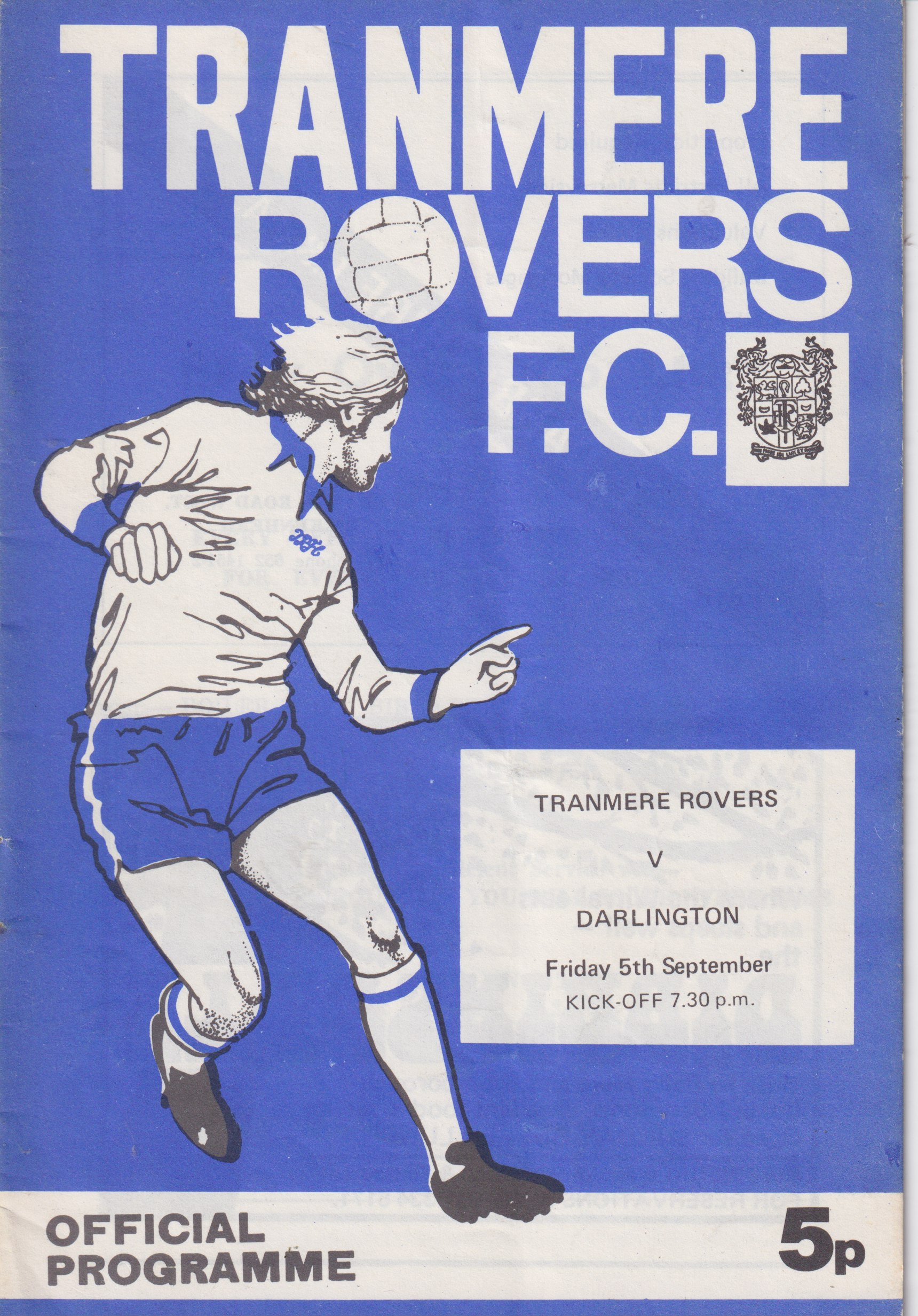 Match Programme for 05/09/1975