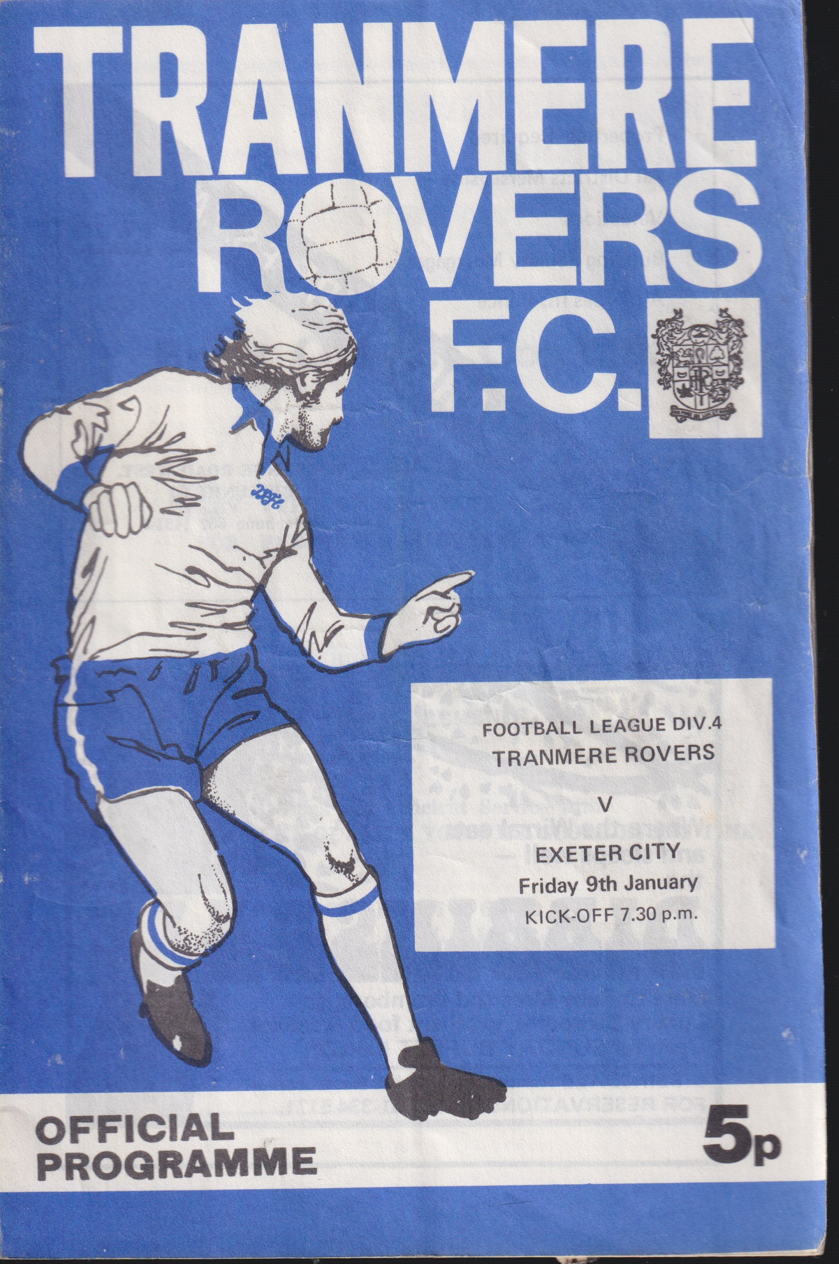Match Programme for 09/01/1976