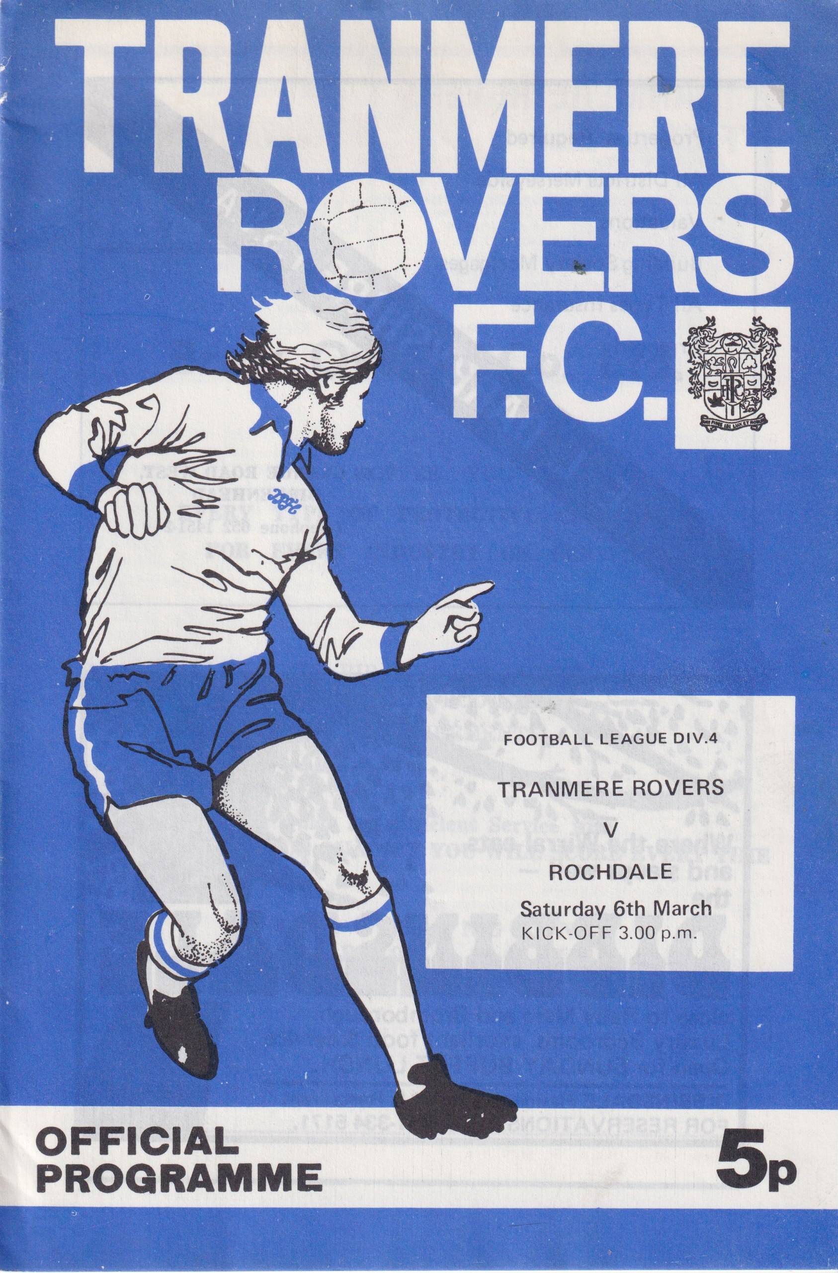Match Programme for 06/03/1976