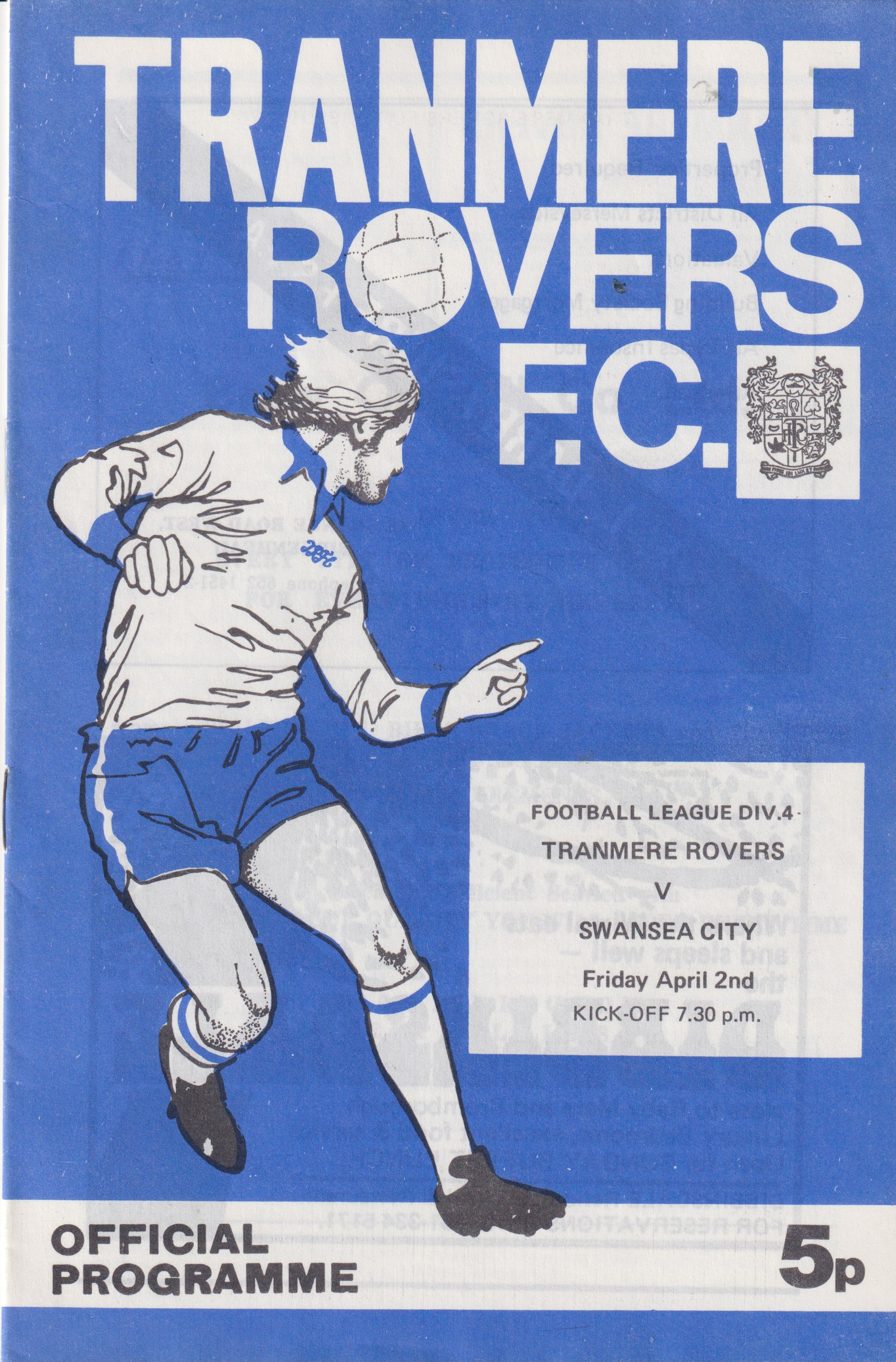 Match Programme for 02/04/1976