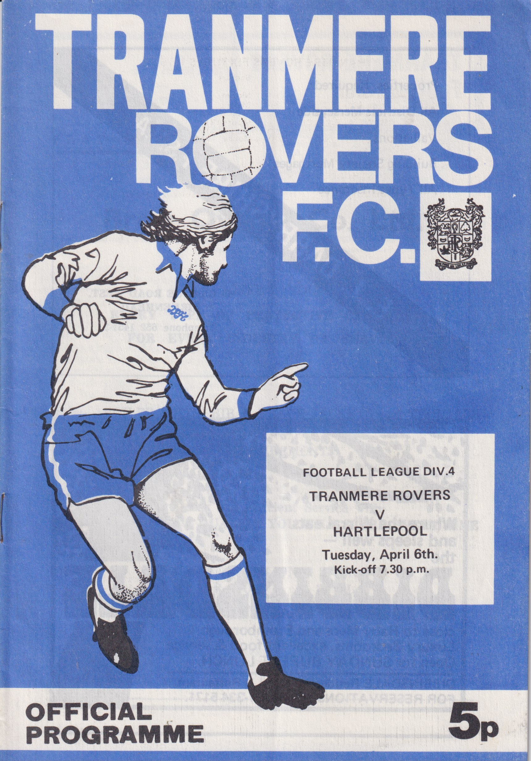 Match Programme for 06/04/1976
