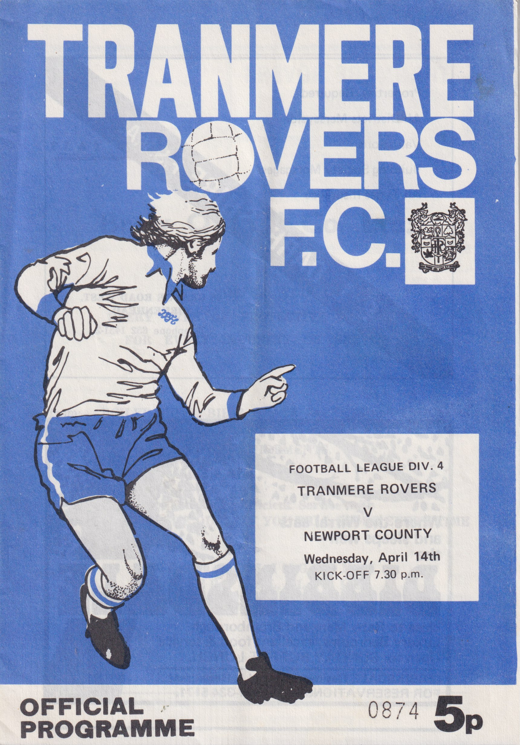 Match Programme for 14/04/1976