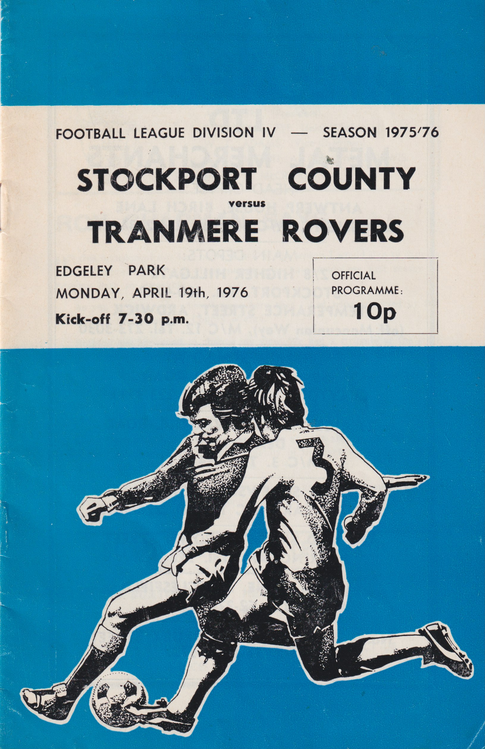 Match Programme for 19/04/1976